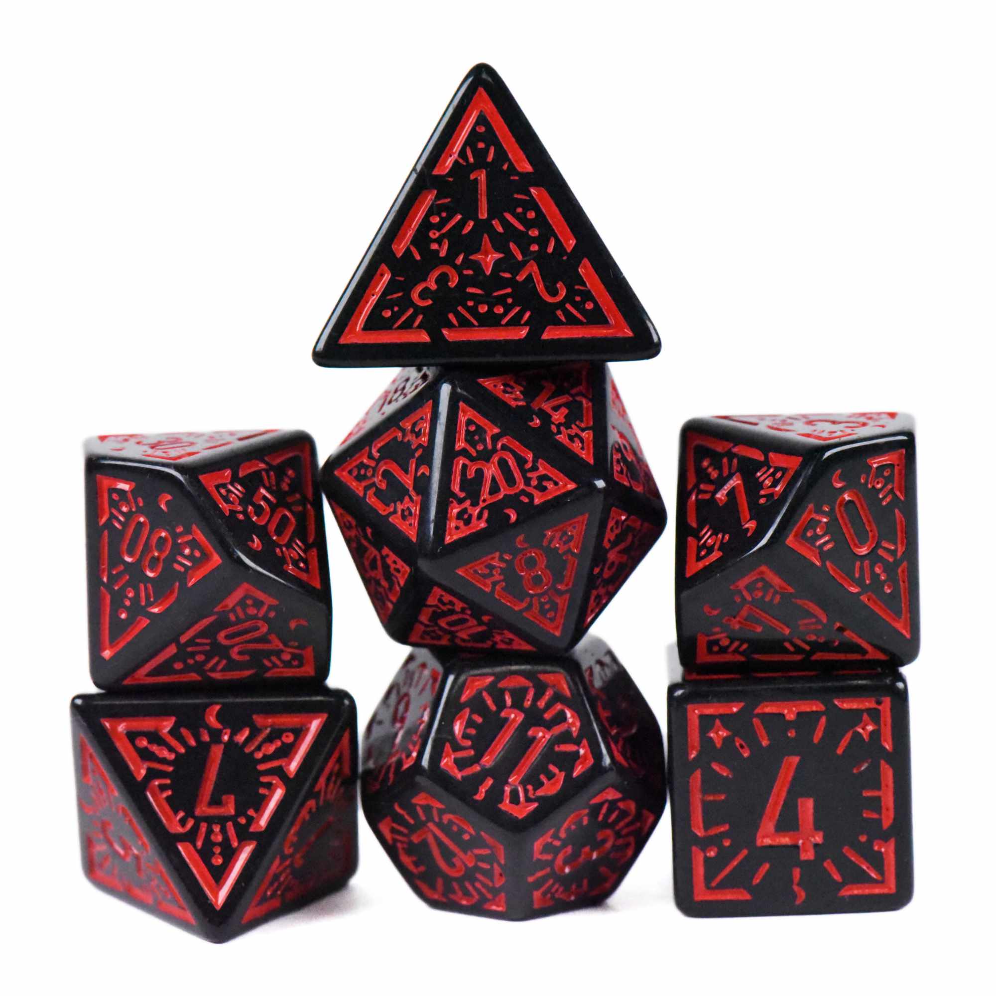 Crimson Dawn Dice Set