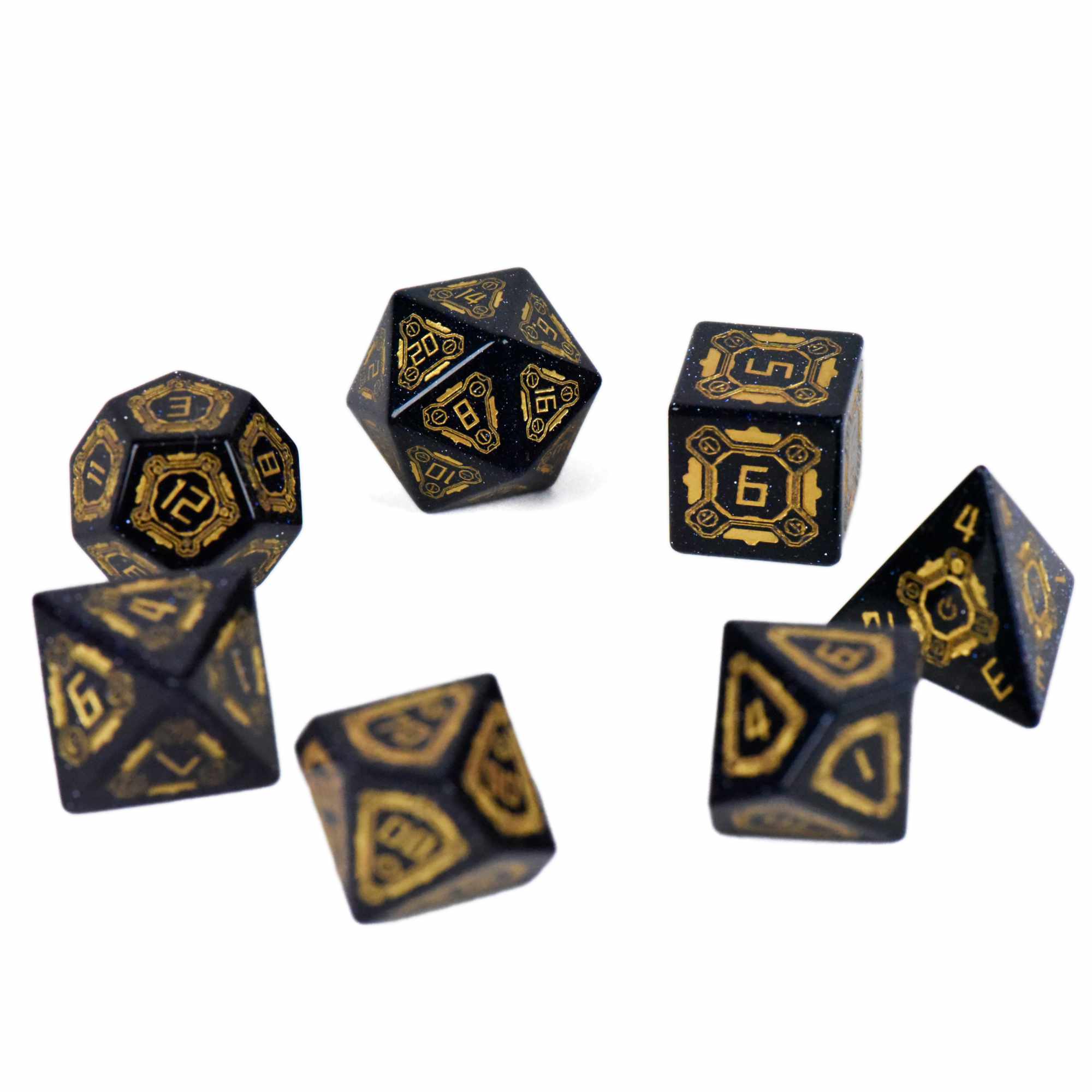 Mainframe Goldstone Dice Set (Gift Box)