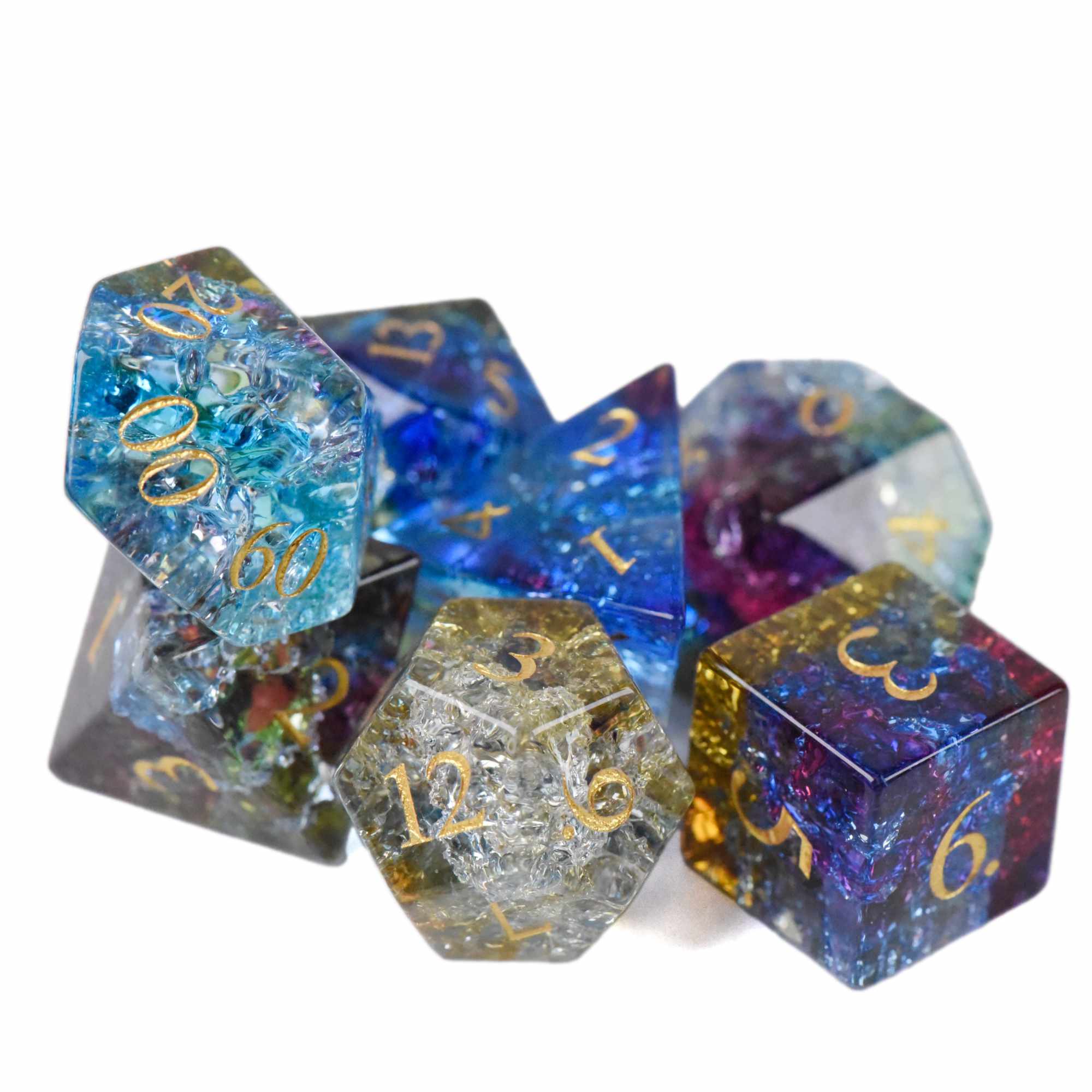 Shattered Reality Glass Dice Set (Gift Box)