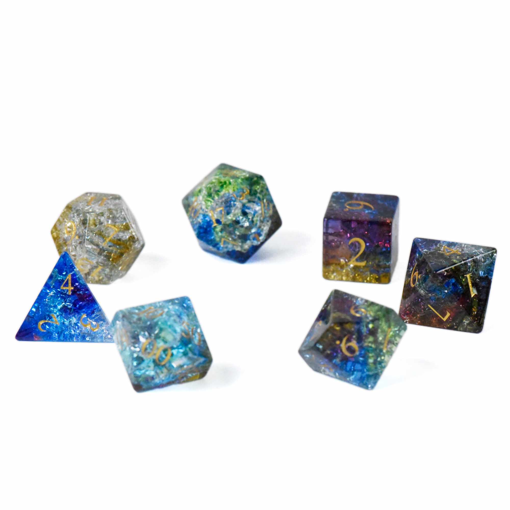 Shattered Reality Glass Dice Set (Gift Box)