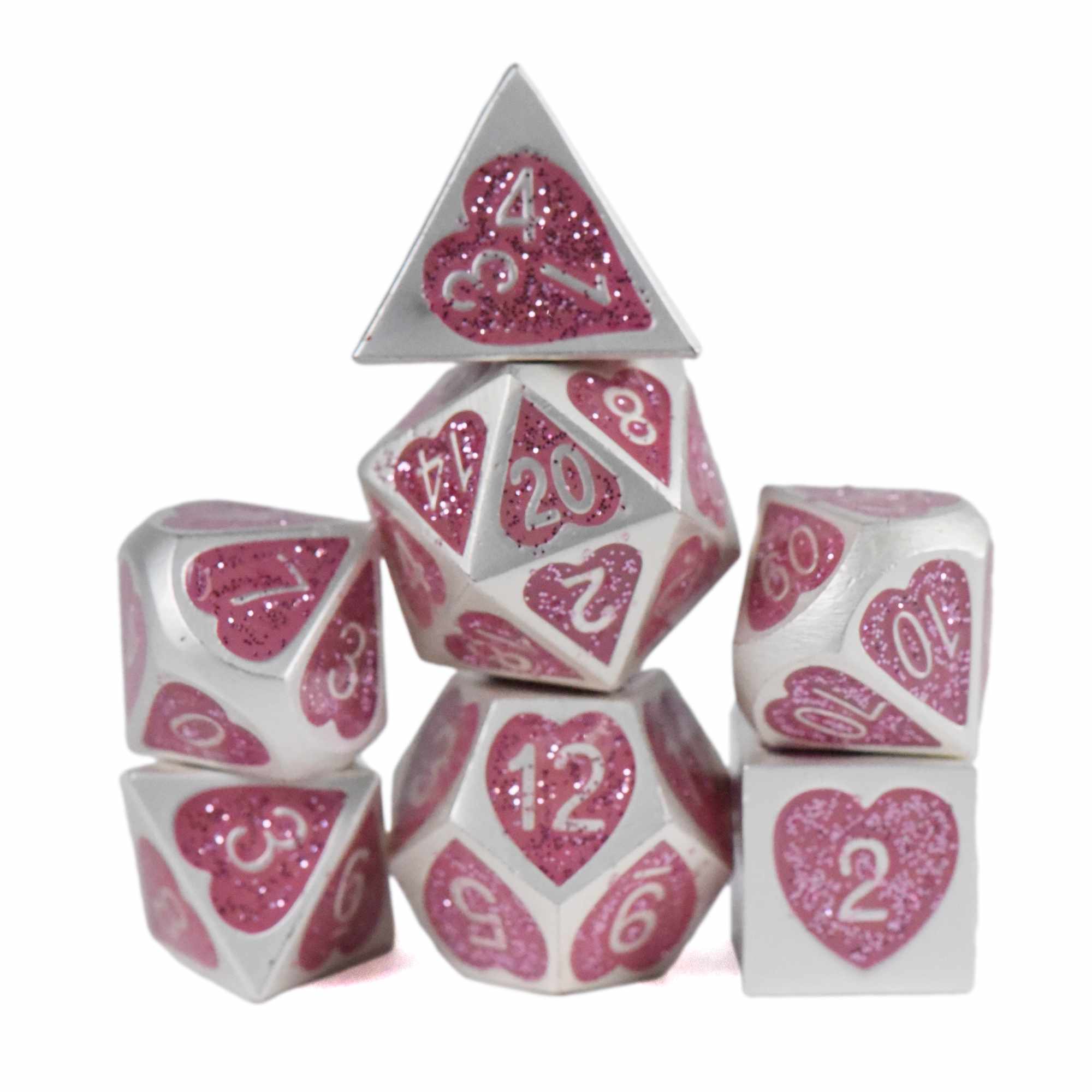 Tender Heart Metal Dice Set