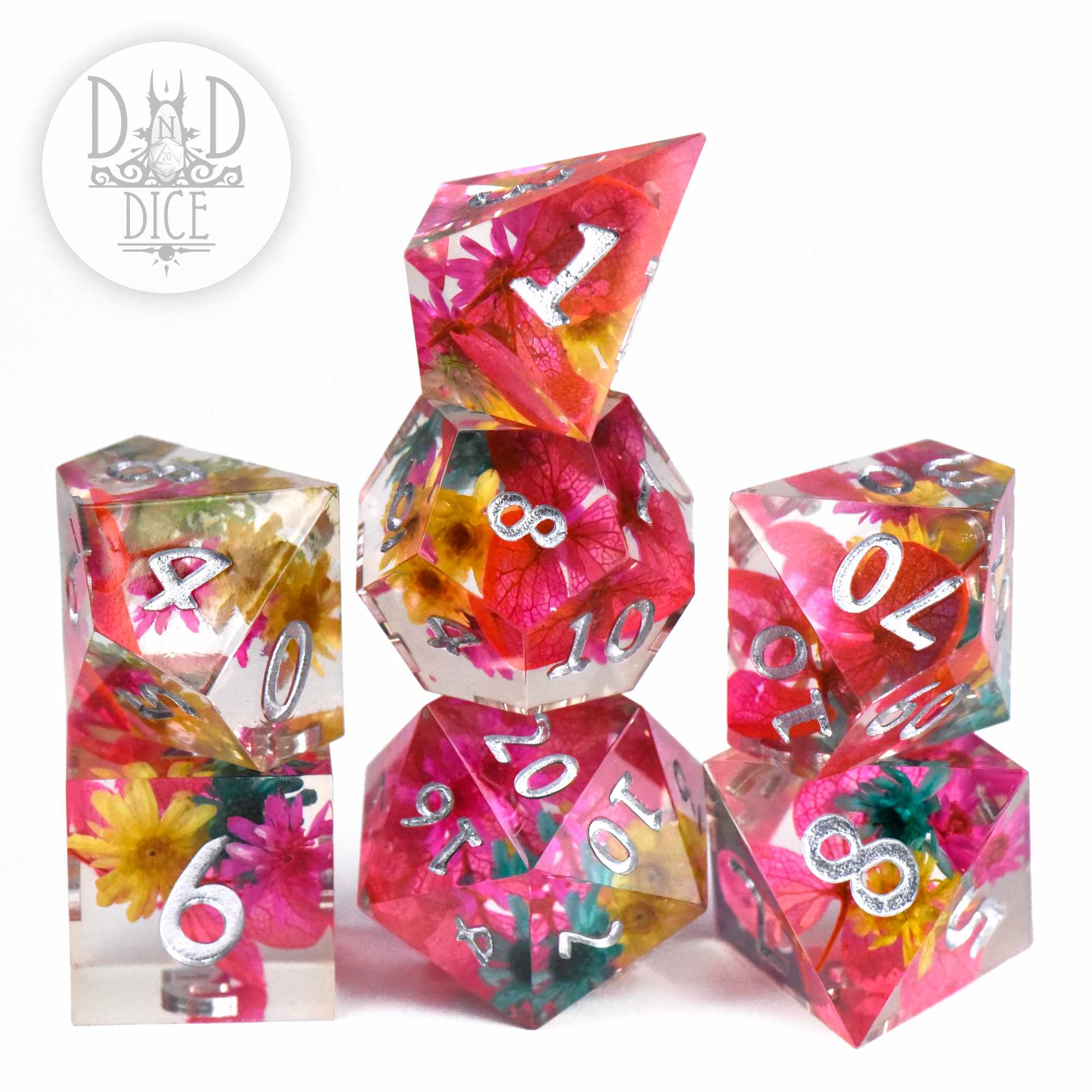 Neon Sanctuary Handmade Dice Set (Black Friday)