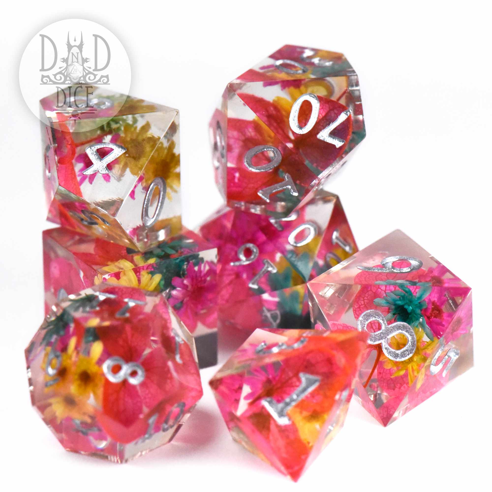 Neon Sanctuary Handmade Dice Set (Black Friday)