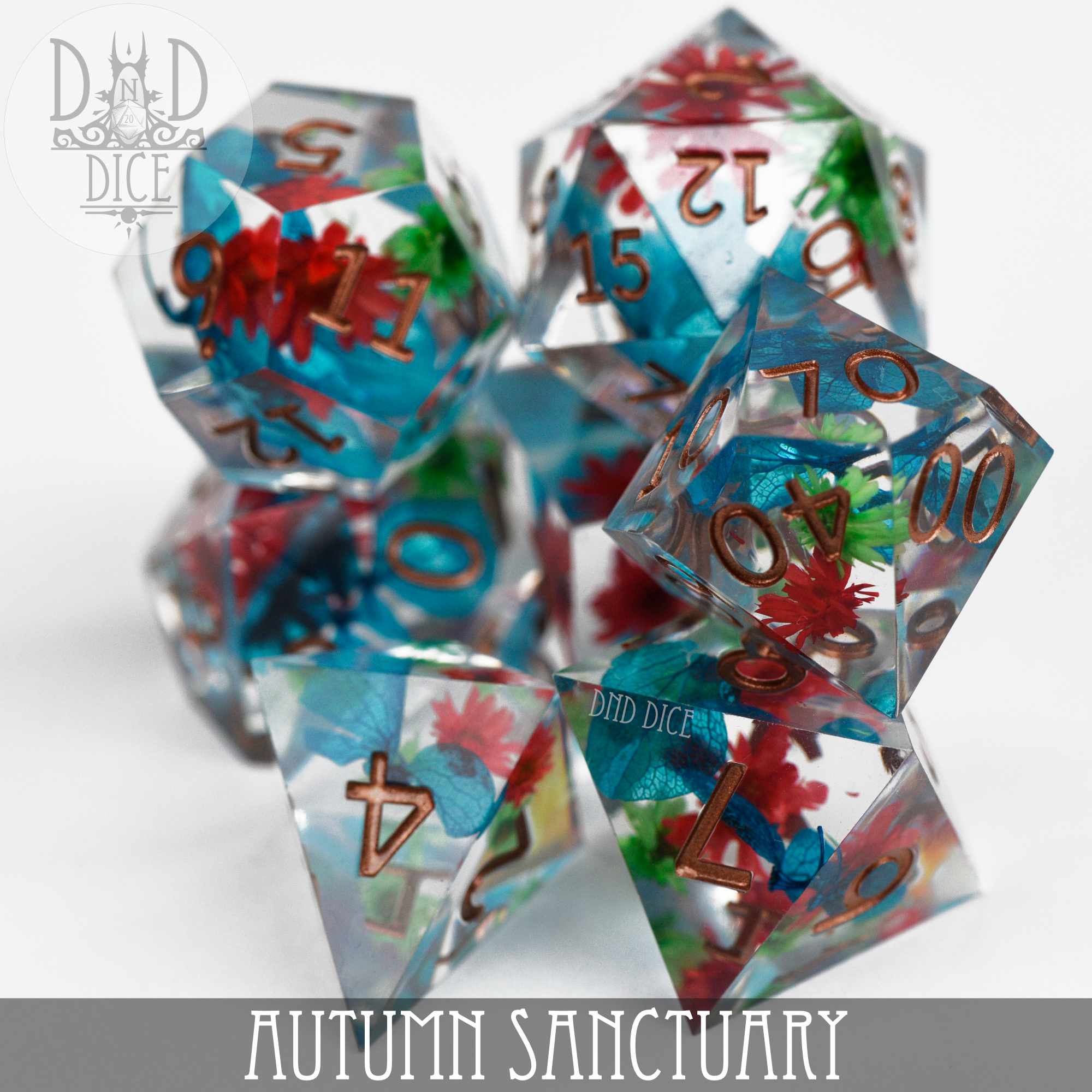 Autumn Sanctuary Handmade Dice Set