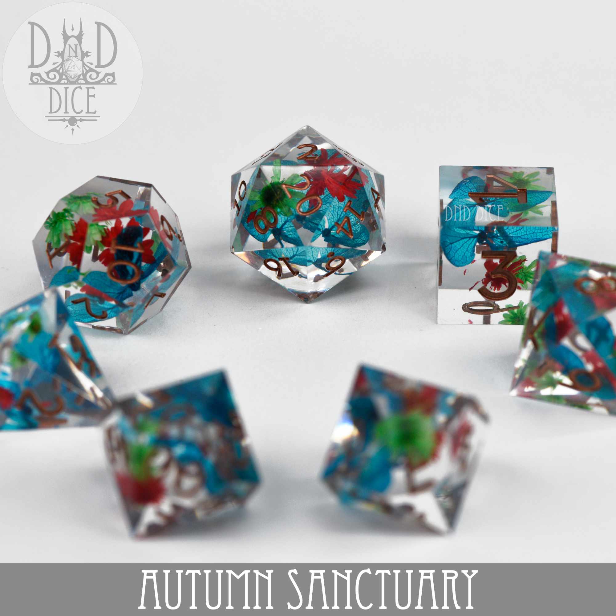 Autumn Sanctuary Handmade Dice Set