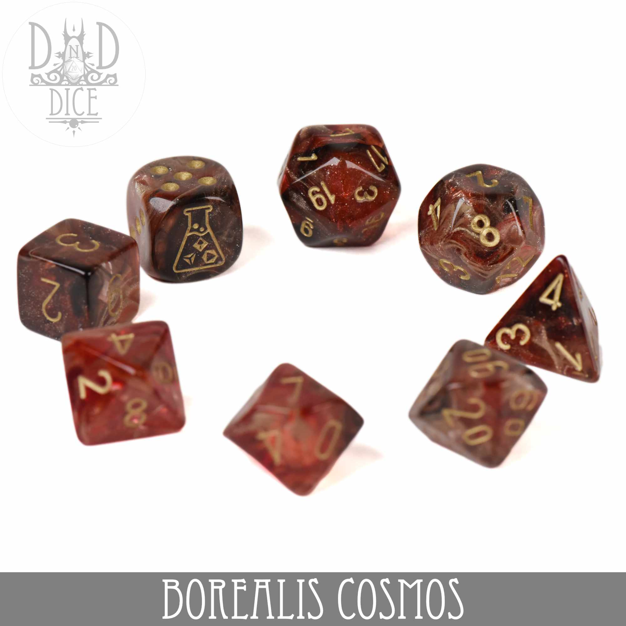 Borealis Cosmos 8 Dice Set