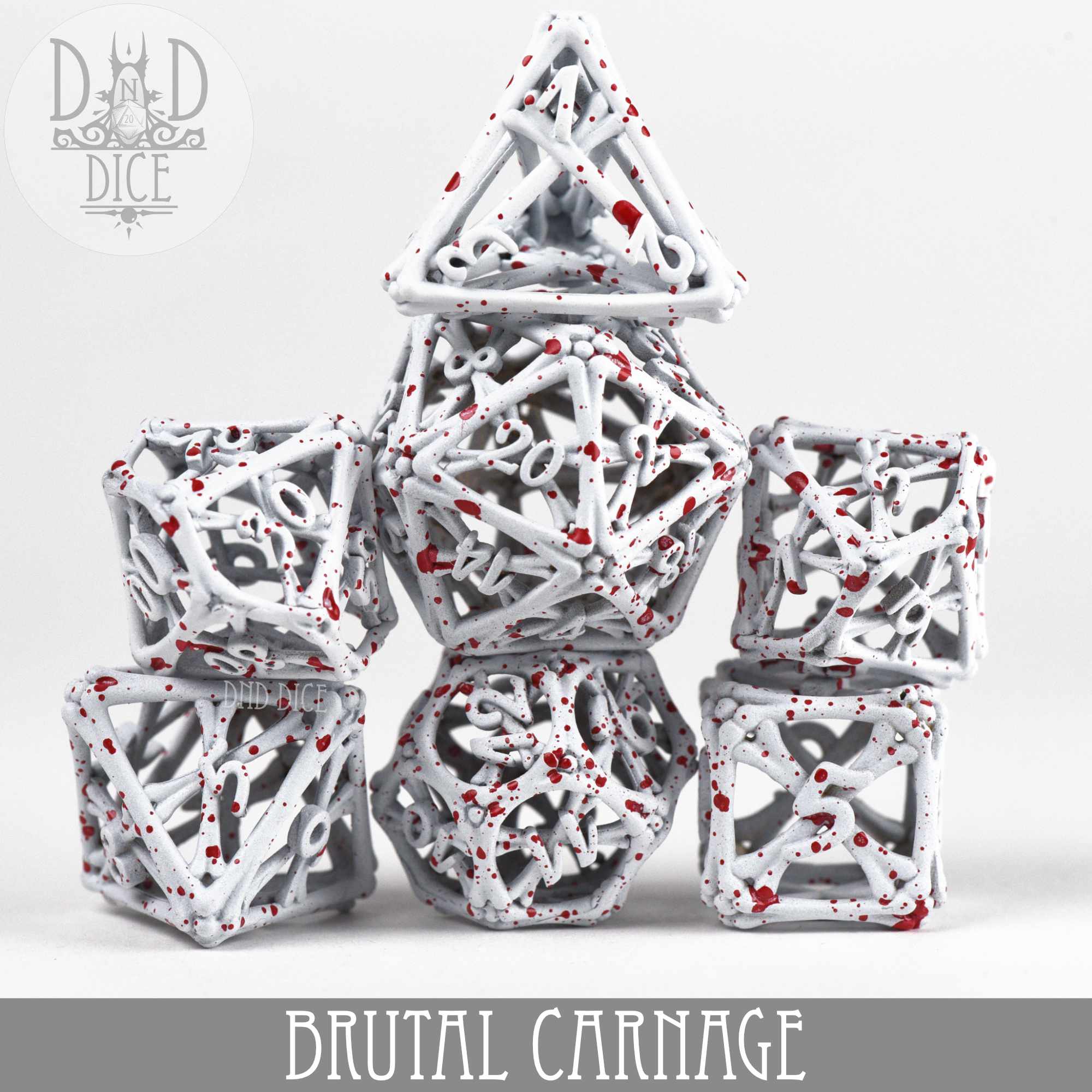 Brutal Carnage Metal Dice Set (Gift Box)