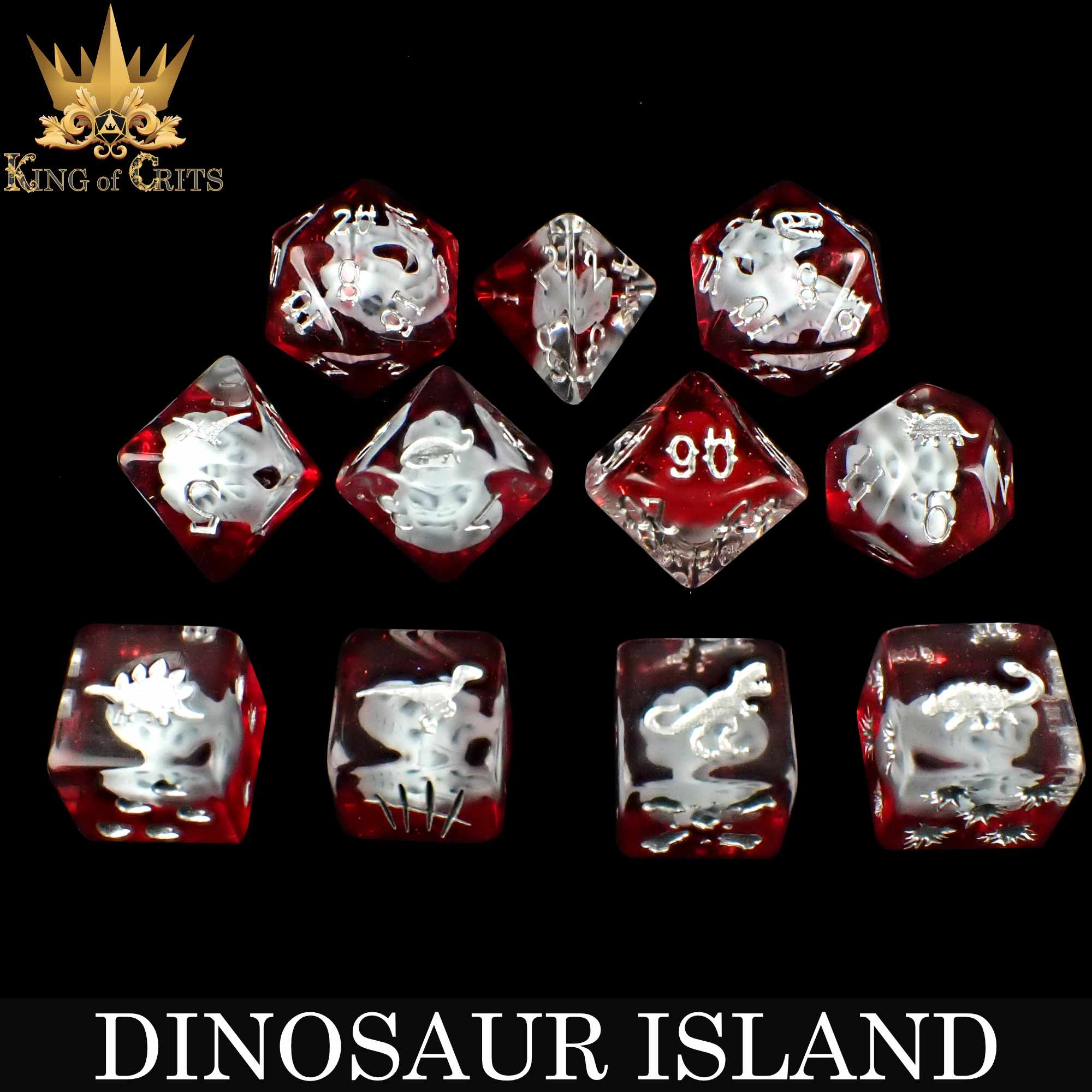 Dinosaur Island 11 Dice Set