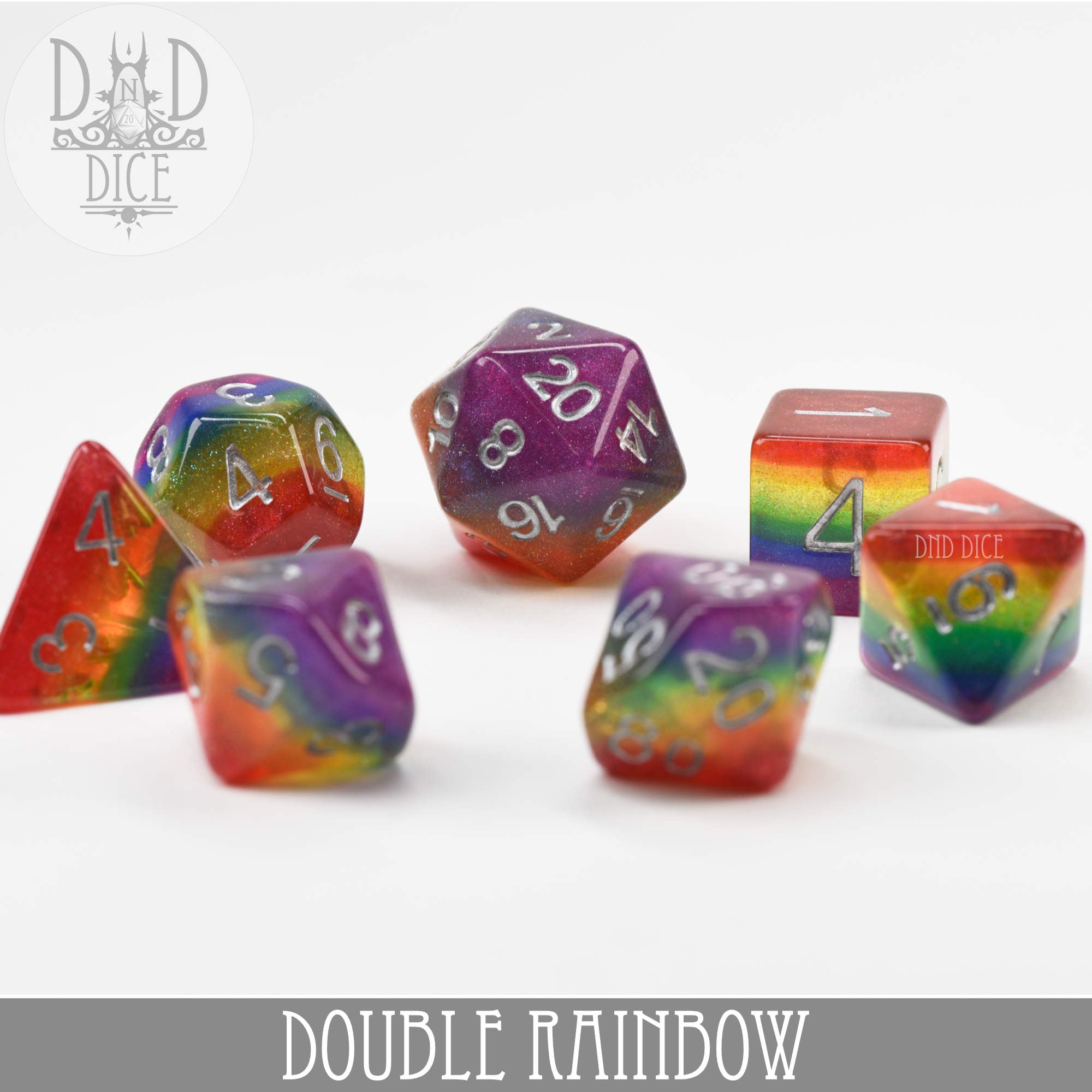 Double Rainbow Dice Set