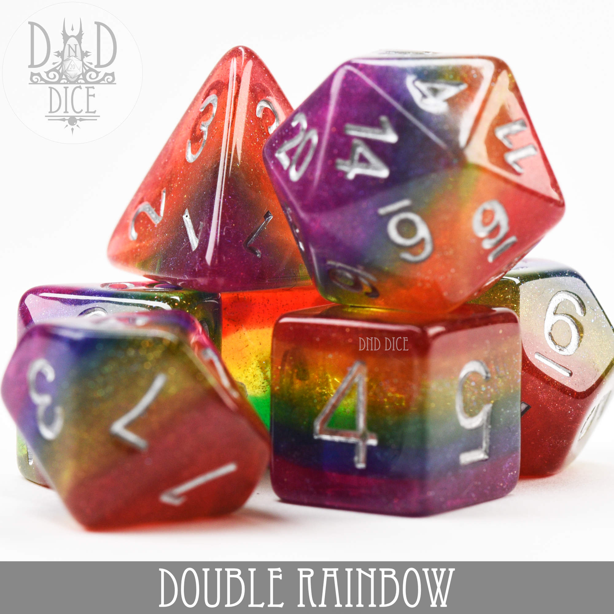 Double Rainbow Dice Set