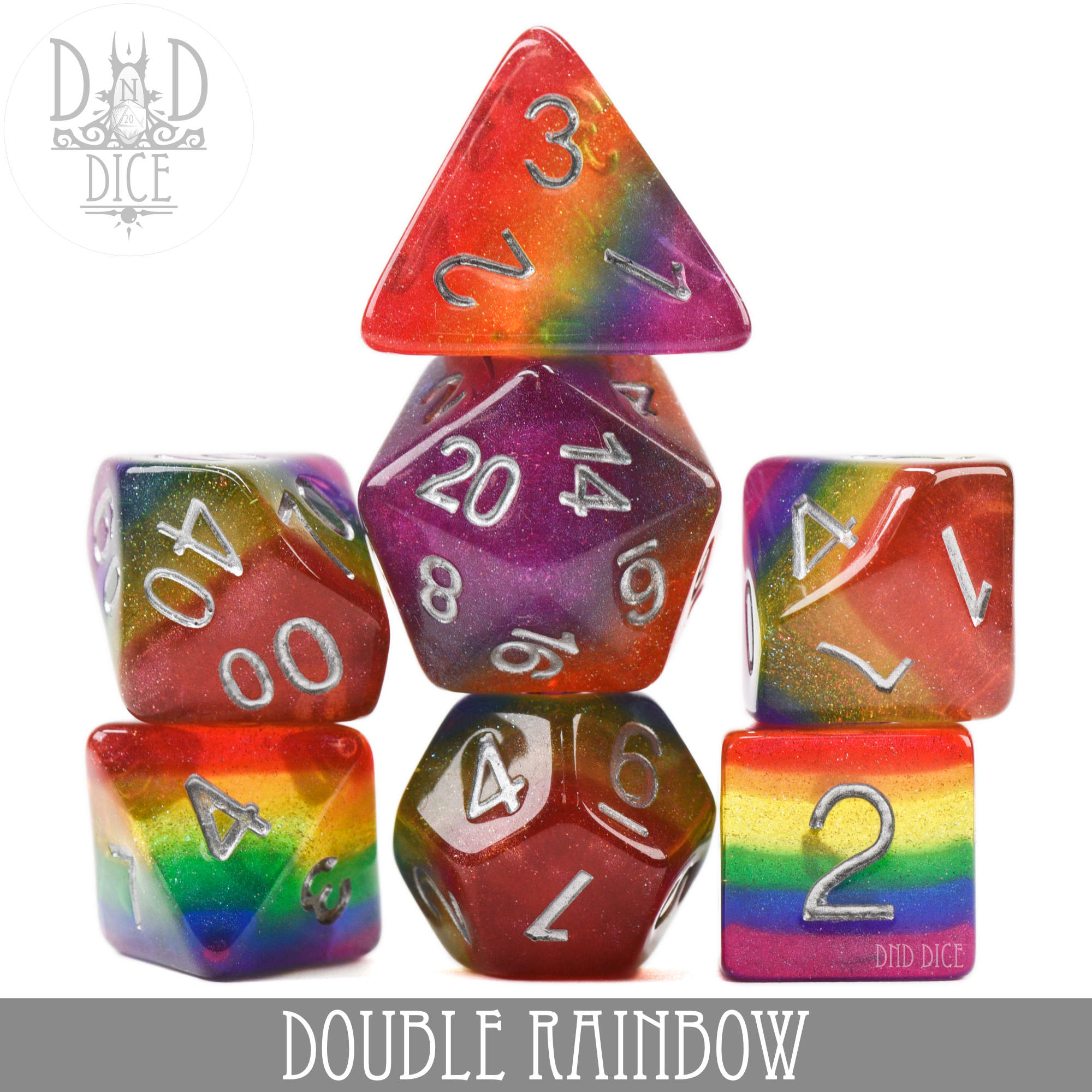 Double Rainbow Dice Set