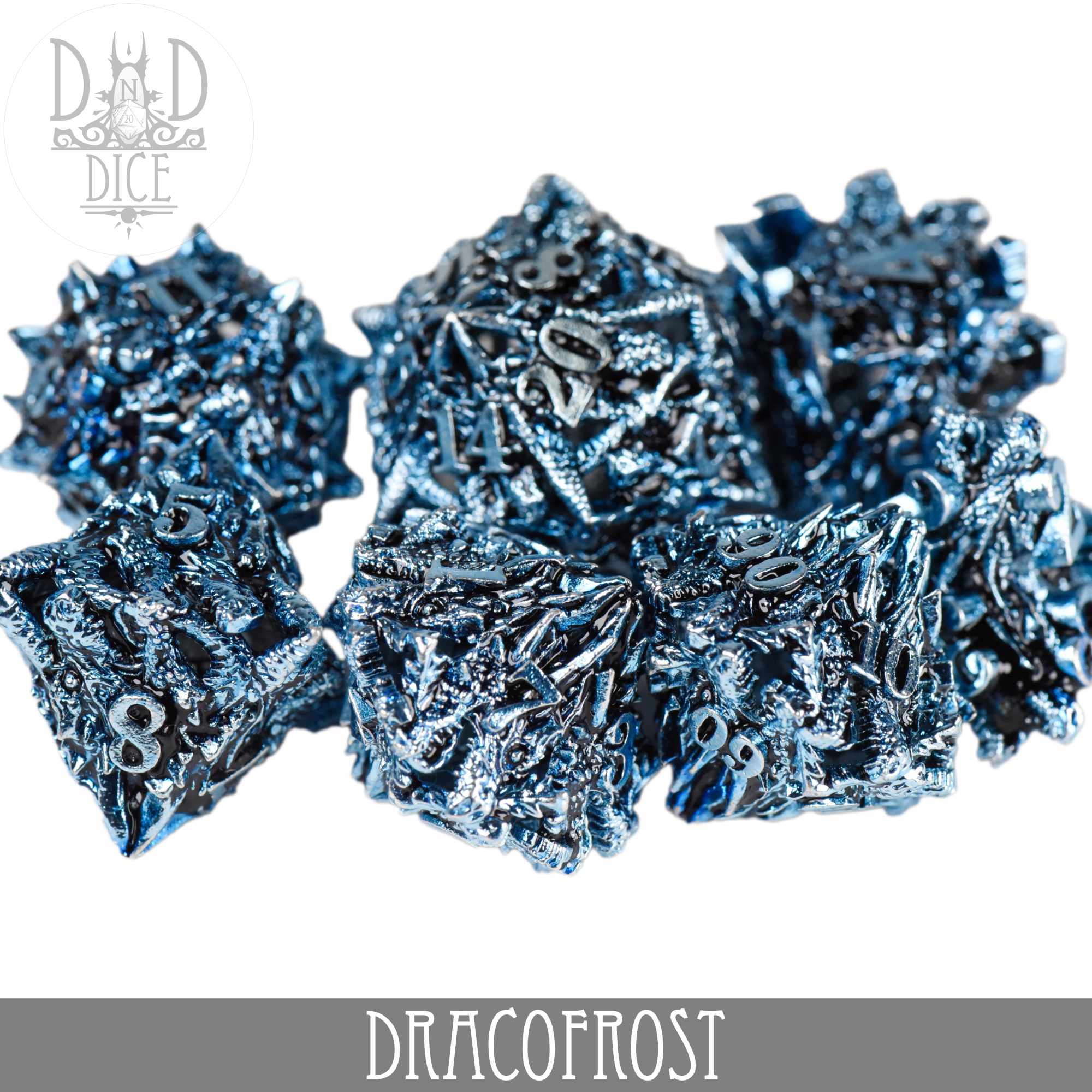 Dracofrost Metal Dice Set (Gift Box)