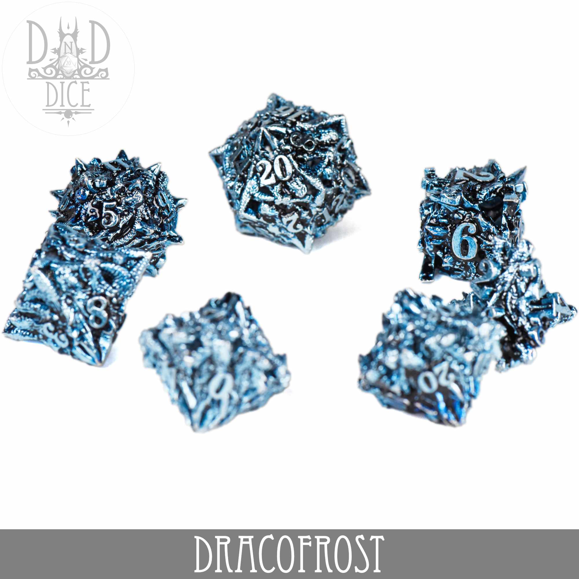Dracofrost Metal Dice Set (Gift Box)