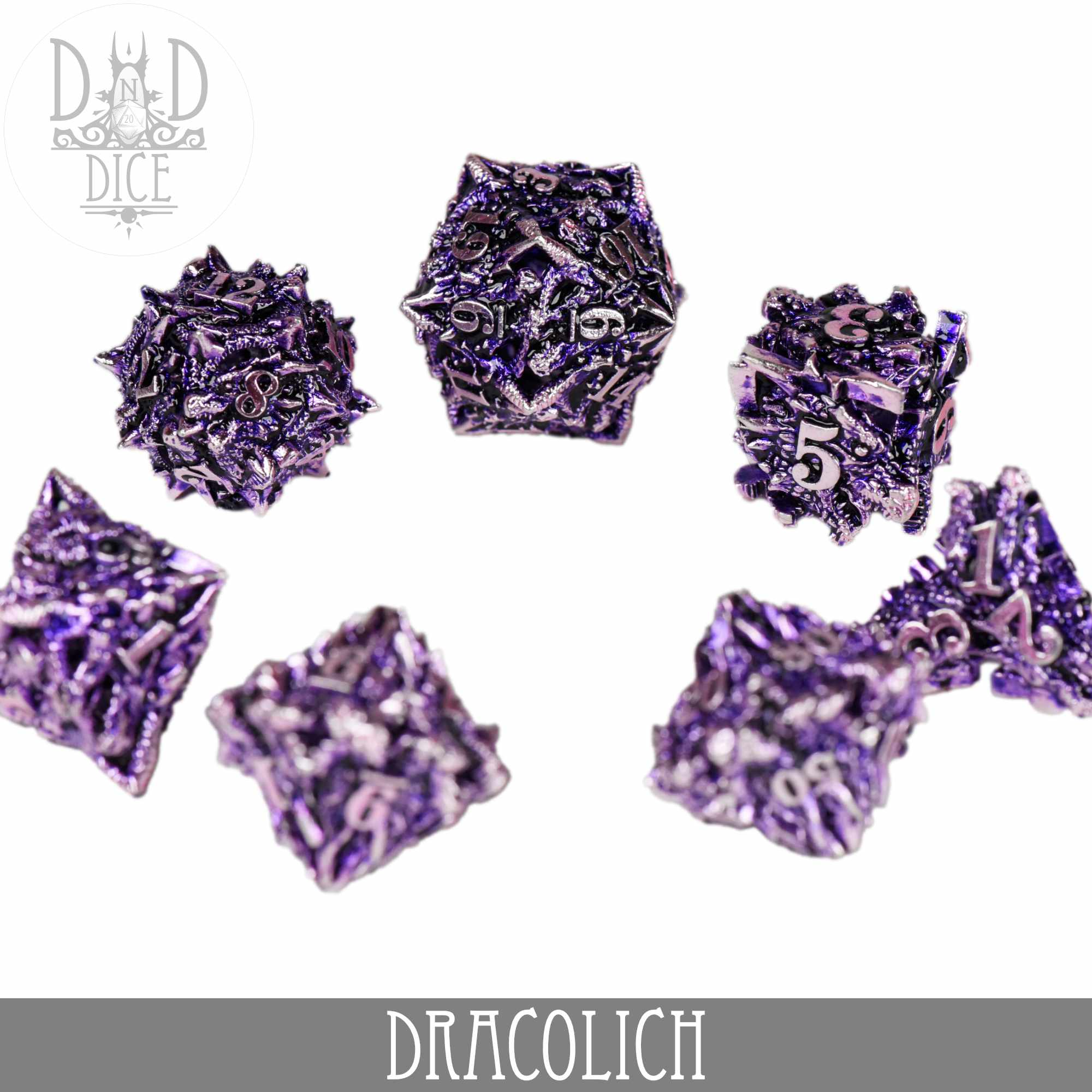Dracolich Metal Dice Set (Gift Box)