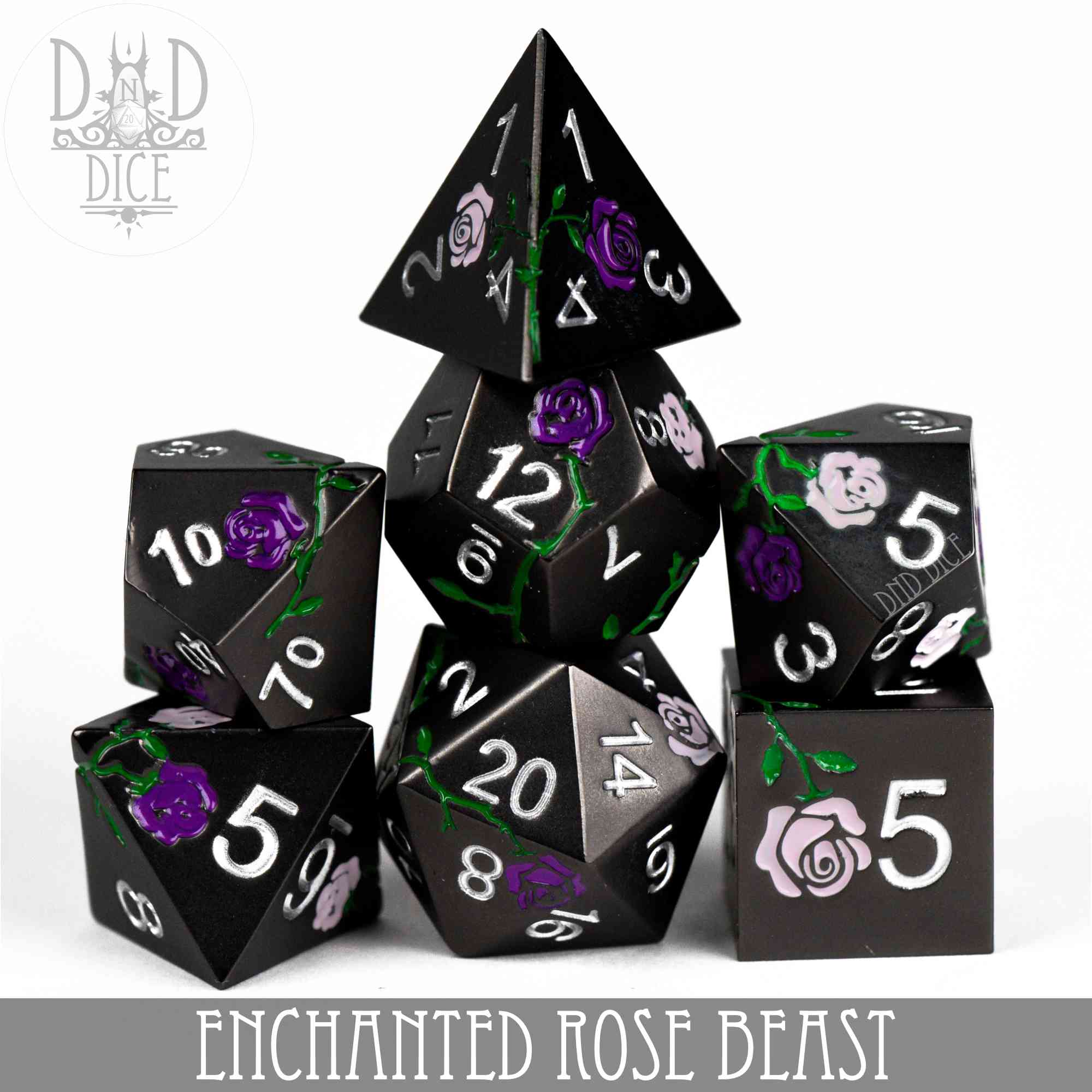Enchanted Rose: Beast - Metal Dice Set