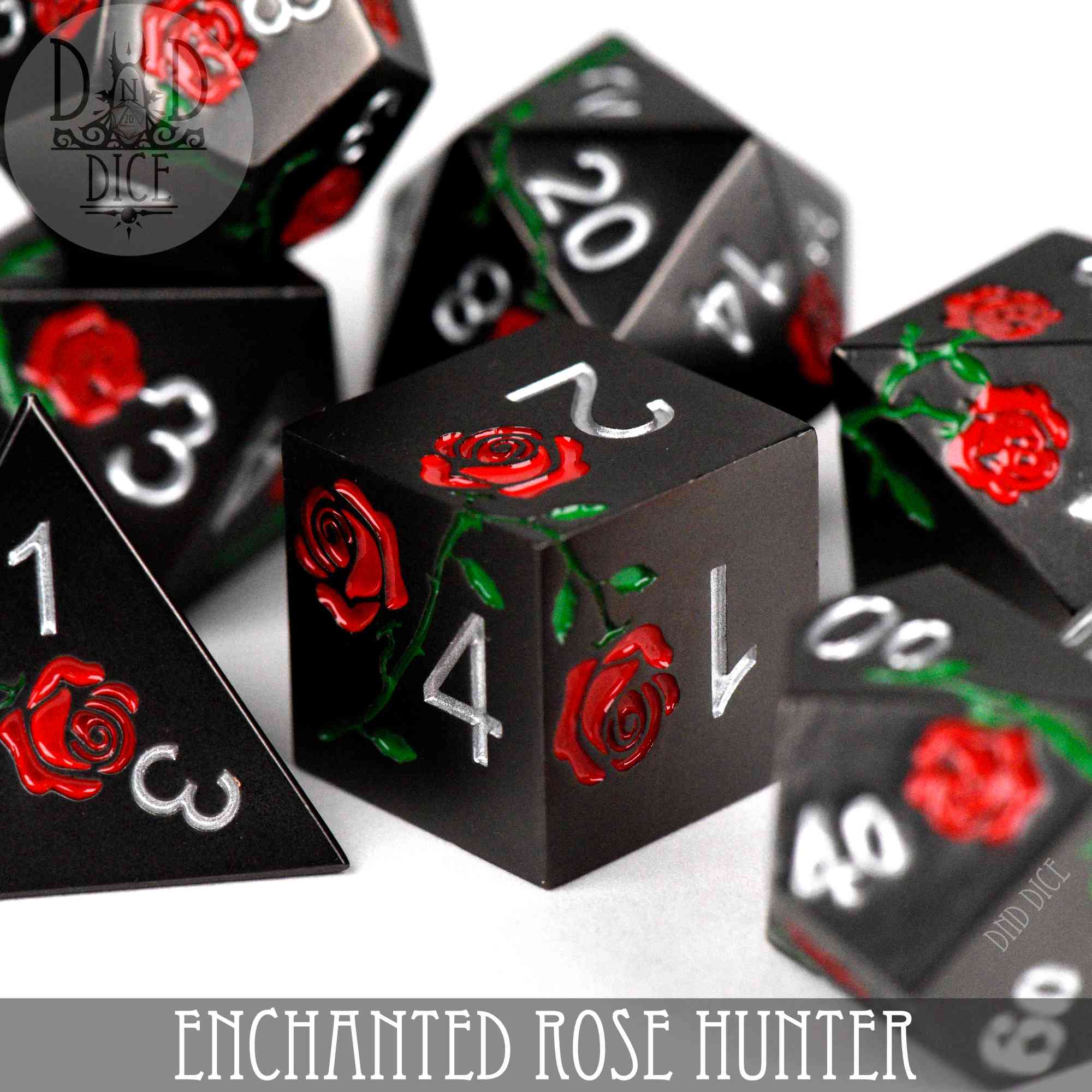 Enchanted Rose: Hunter - Metal Dice Set