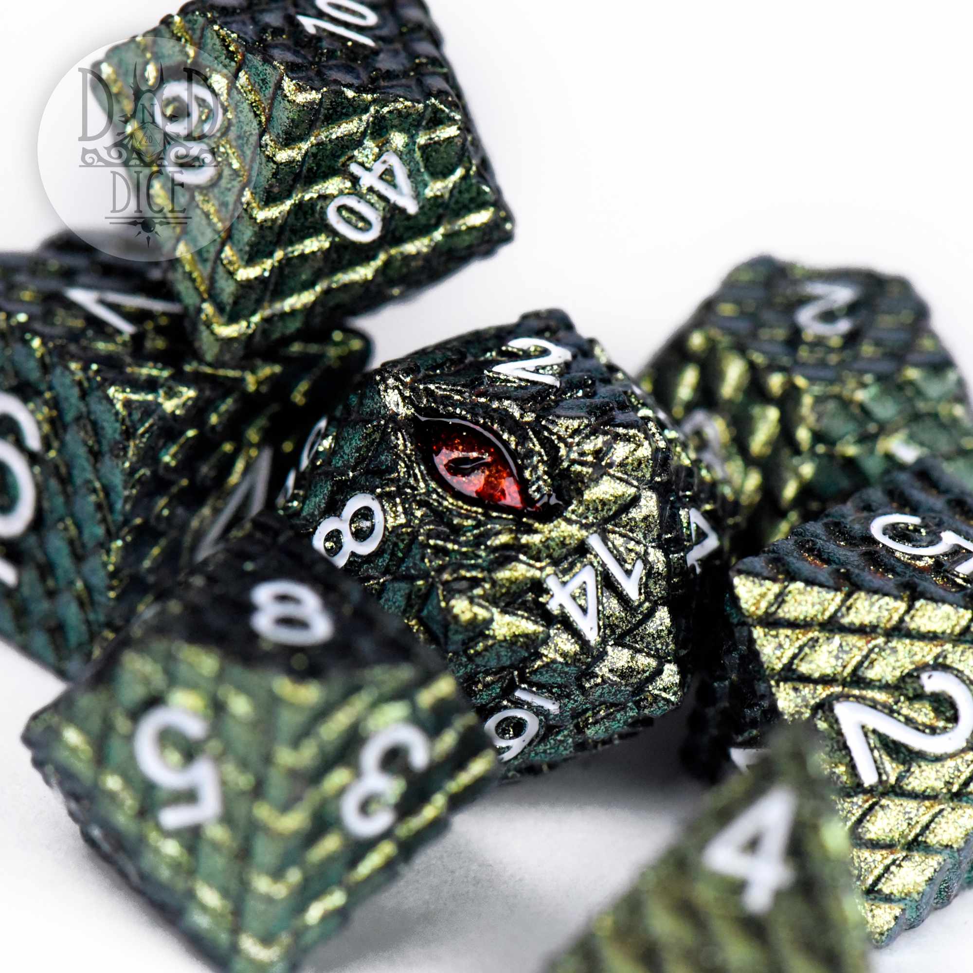 Eye of Gruumsh Metal Dice Set