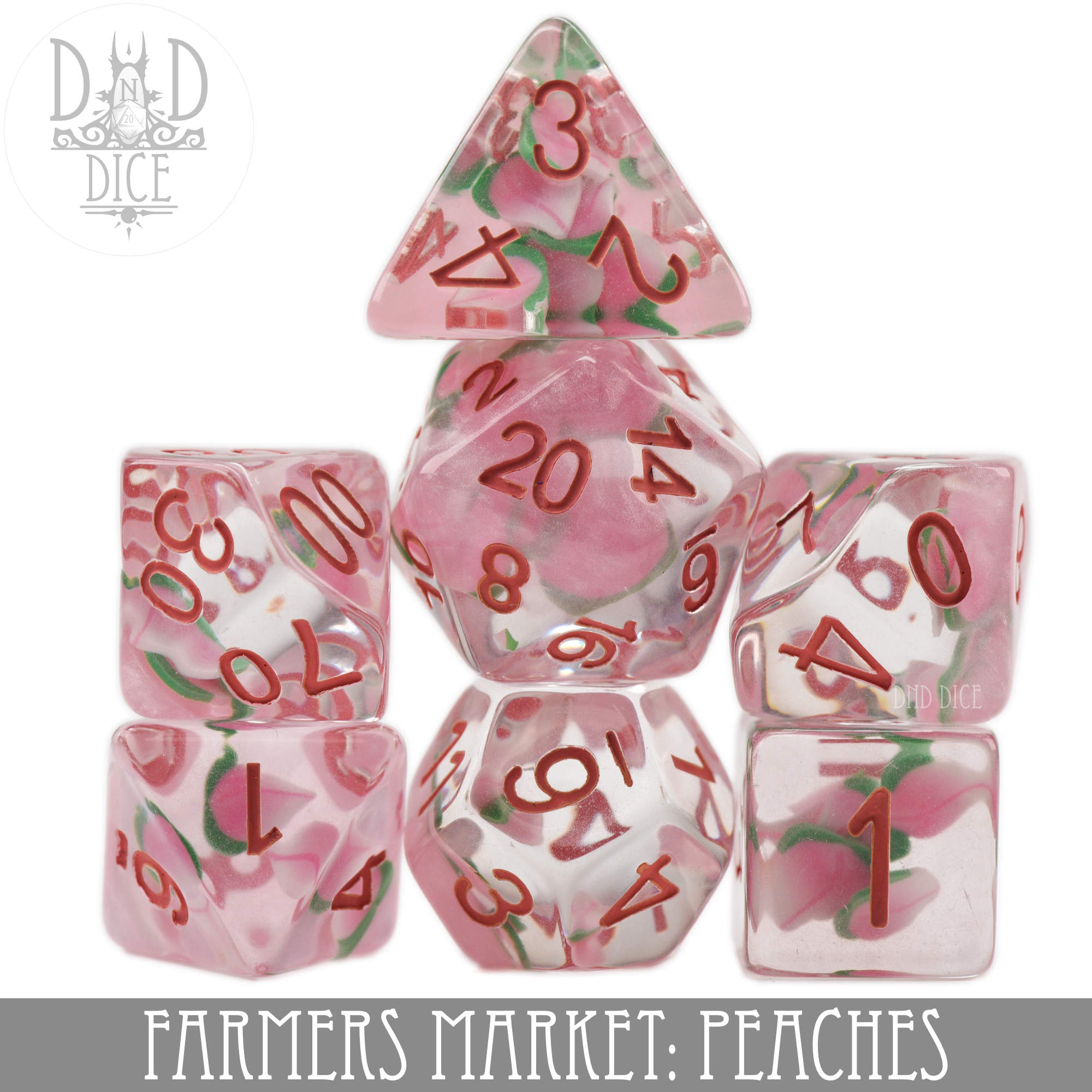 Farmers Market: Peaches Dice Set