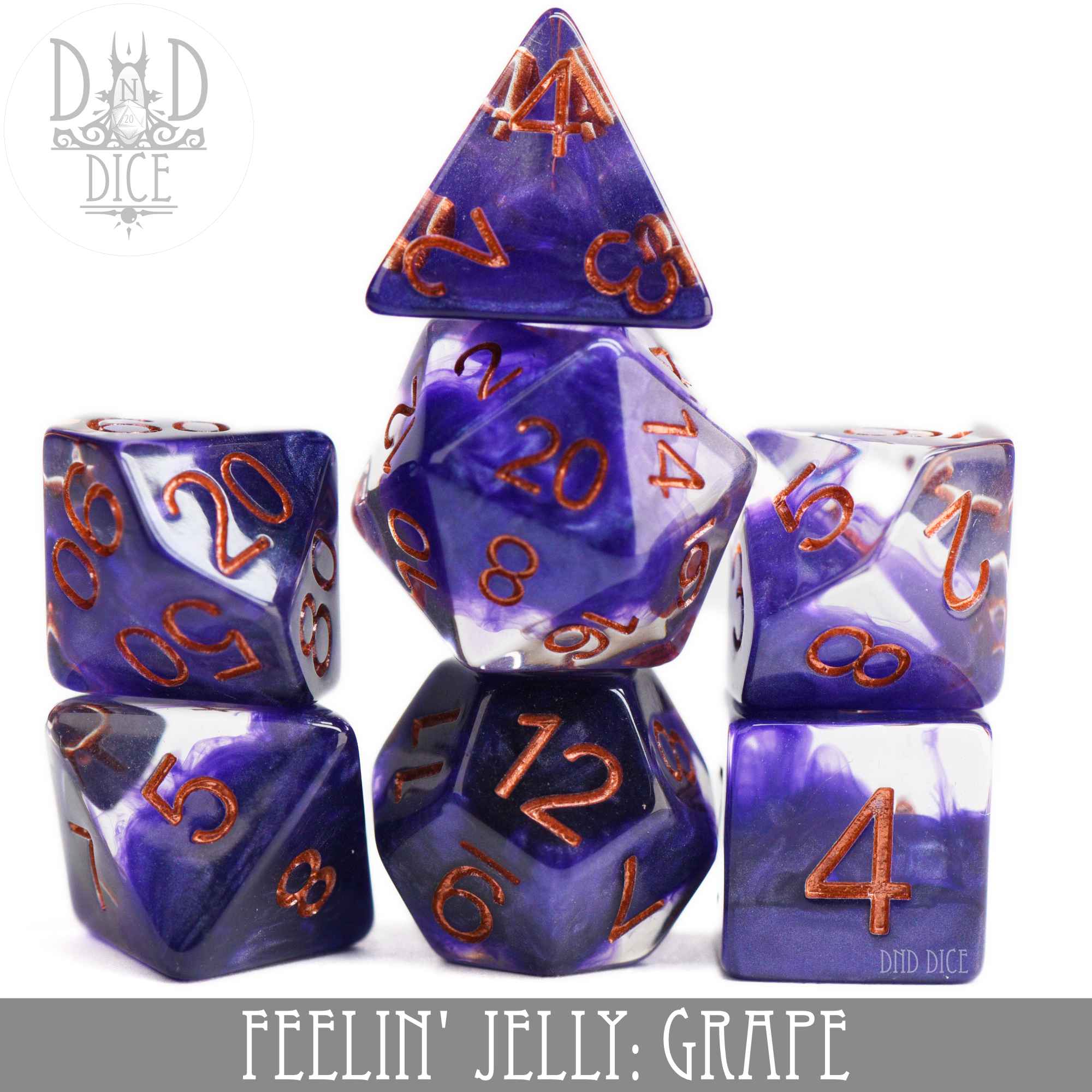Feelin' Jelly: Grape Dice Set