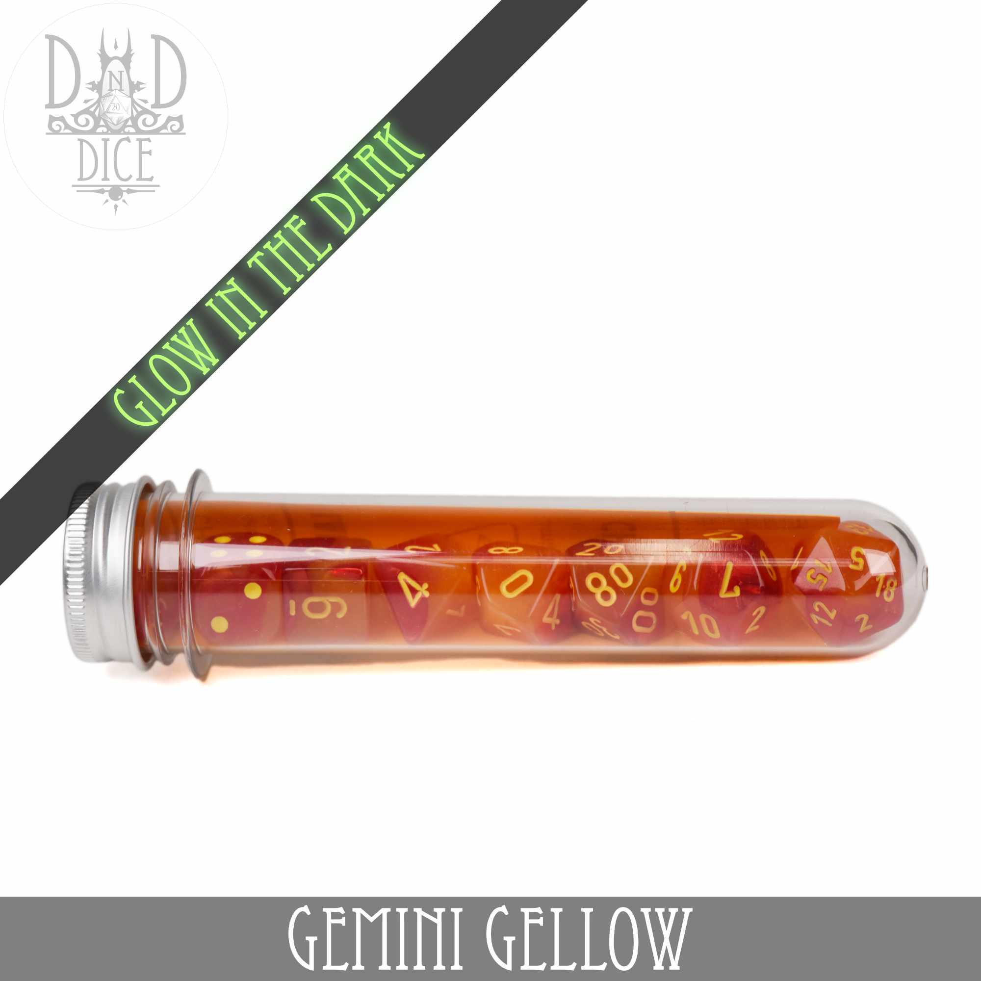 Gemini Gellow 8 Dice Set