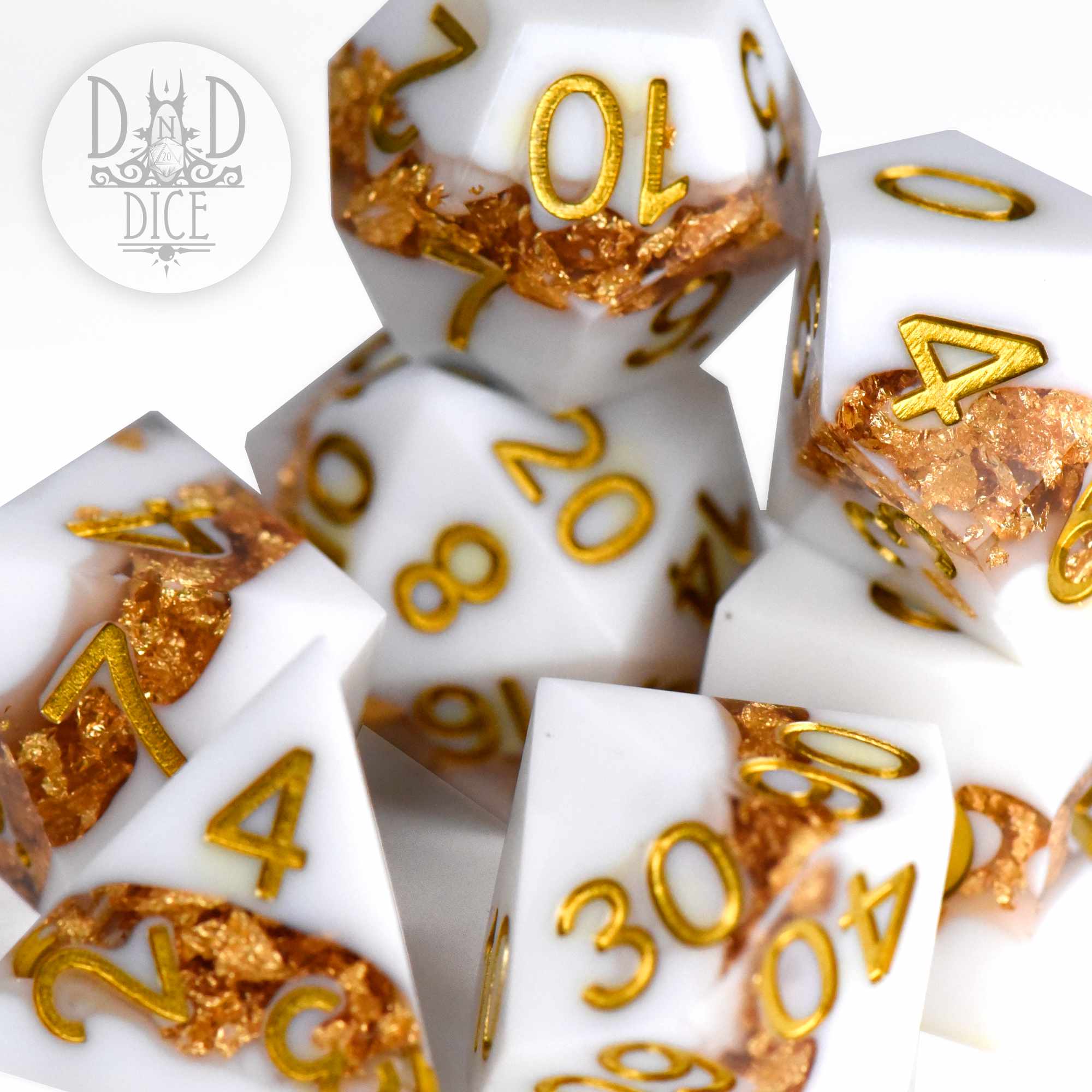 Gilded Vein Handmade Dice Set