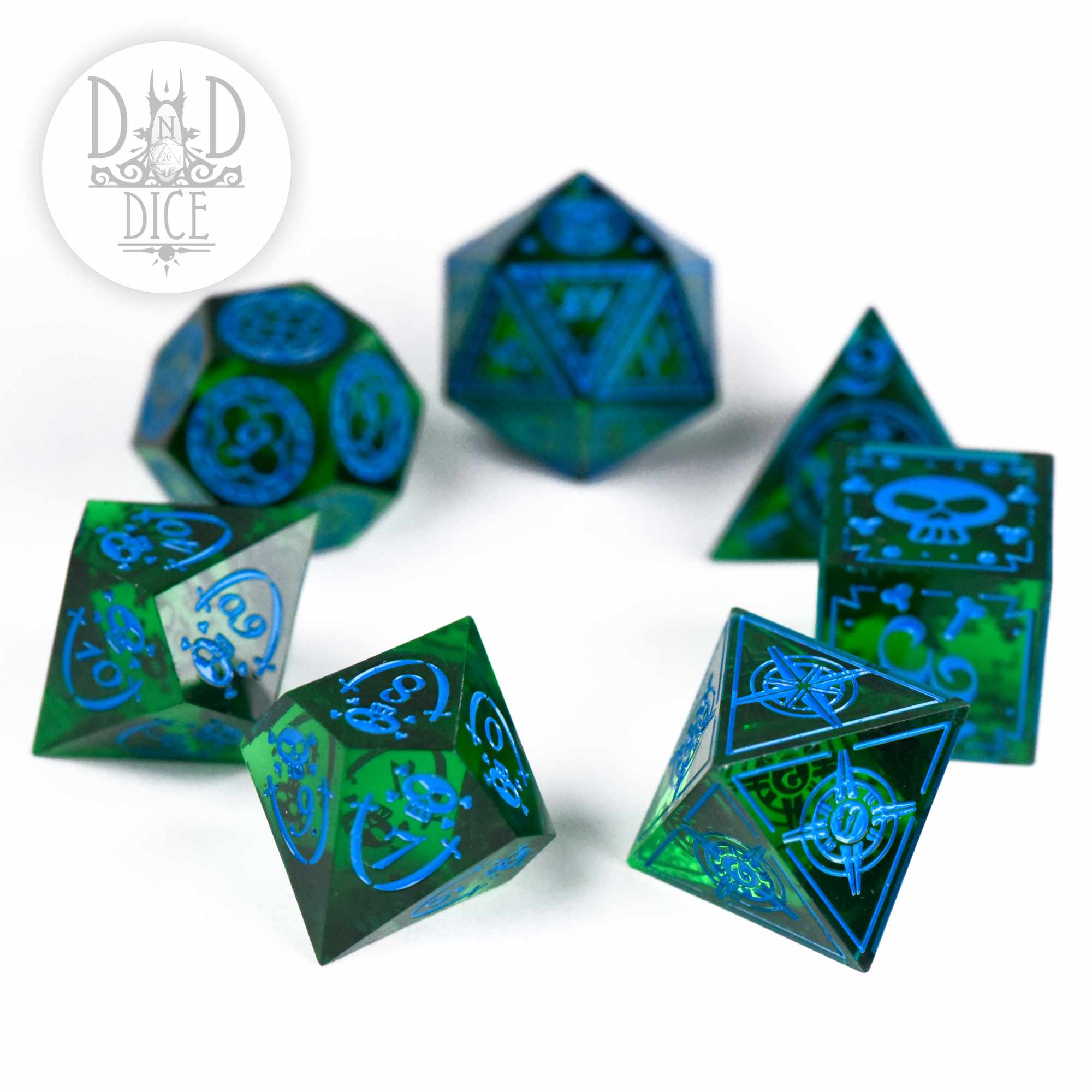 Blue Beard's Blues Handmade Dice Set