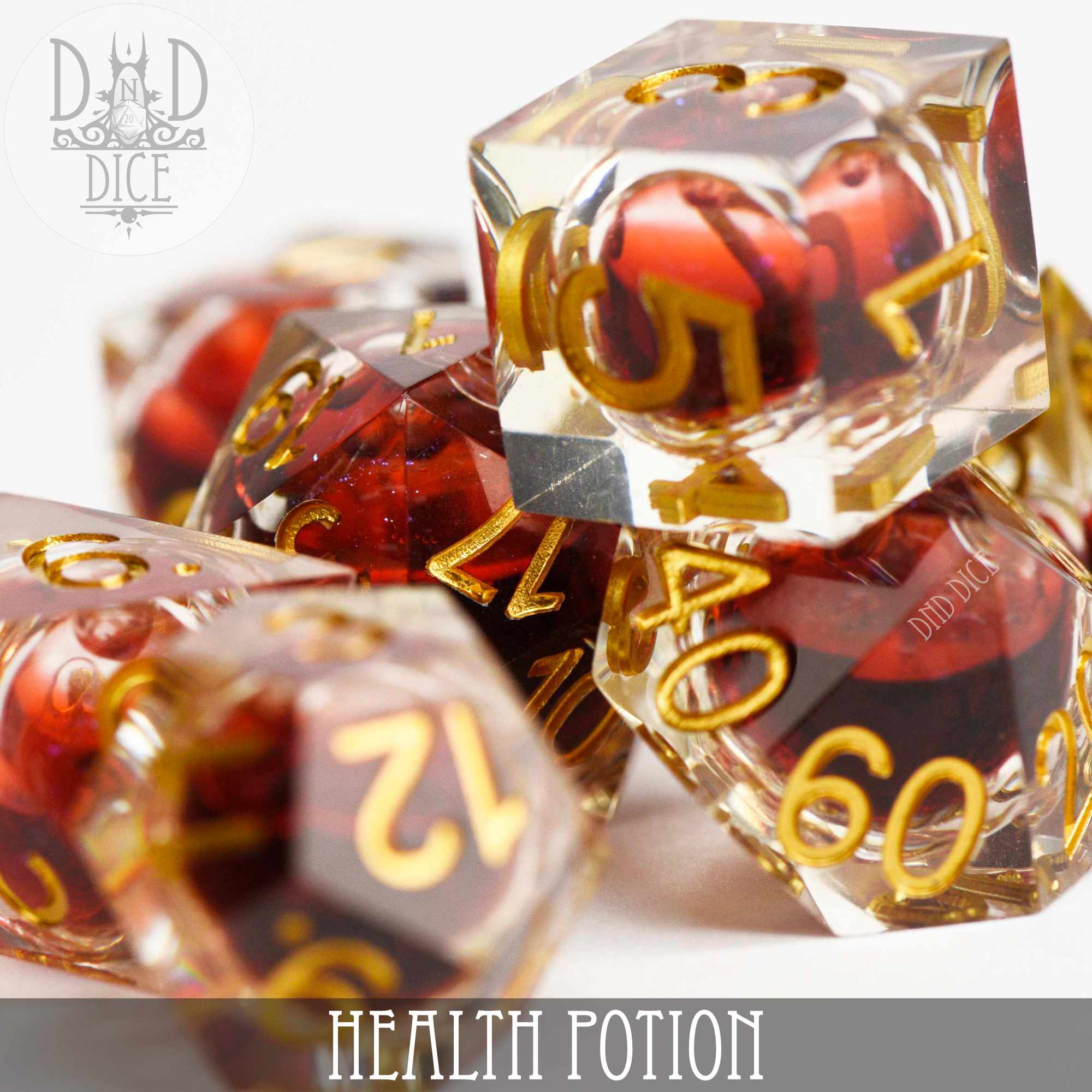 Health Potion Liquid Core Dice Set