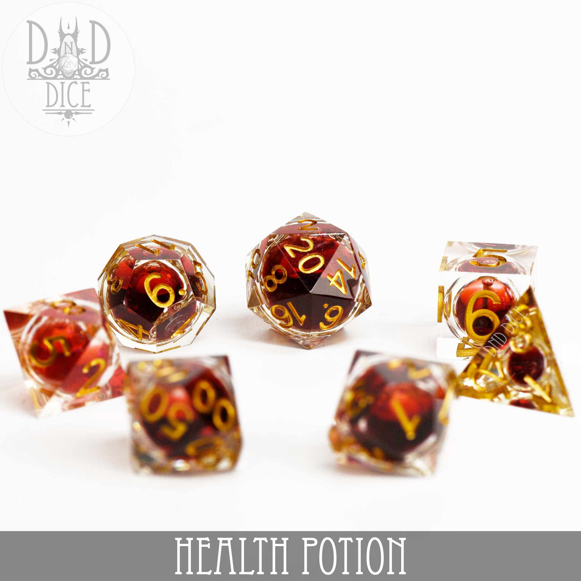 Health Potion Liquid Core Dice Set