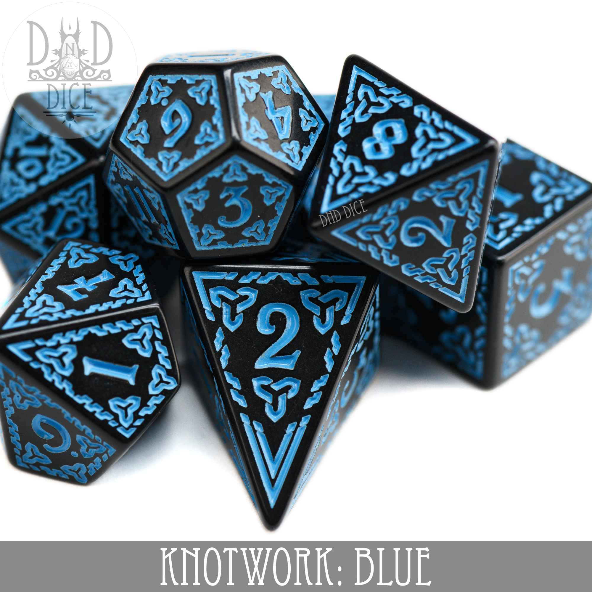 Knotwork: Blue Dice Set