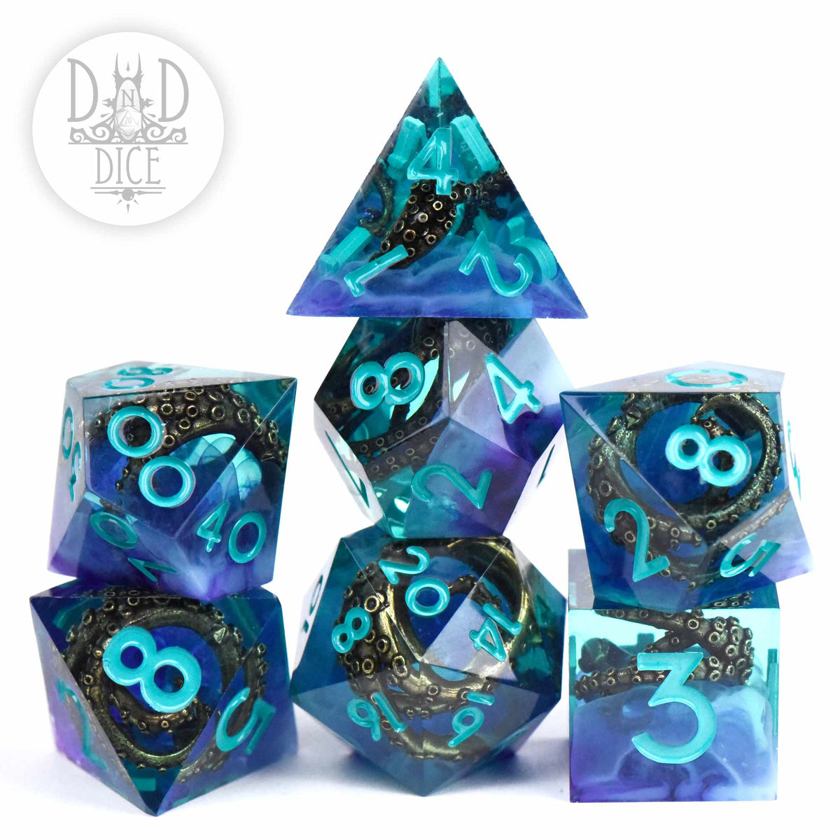 Kraken's Curse Handmade Dice Set