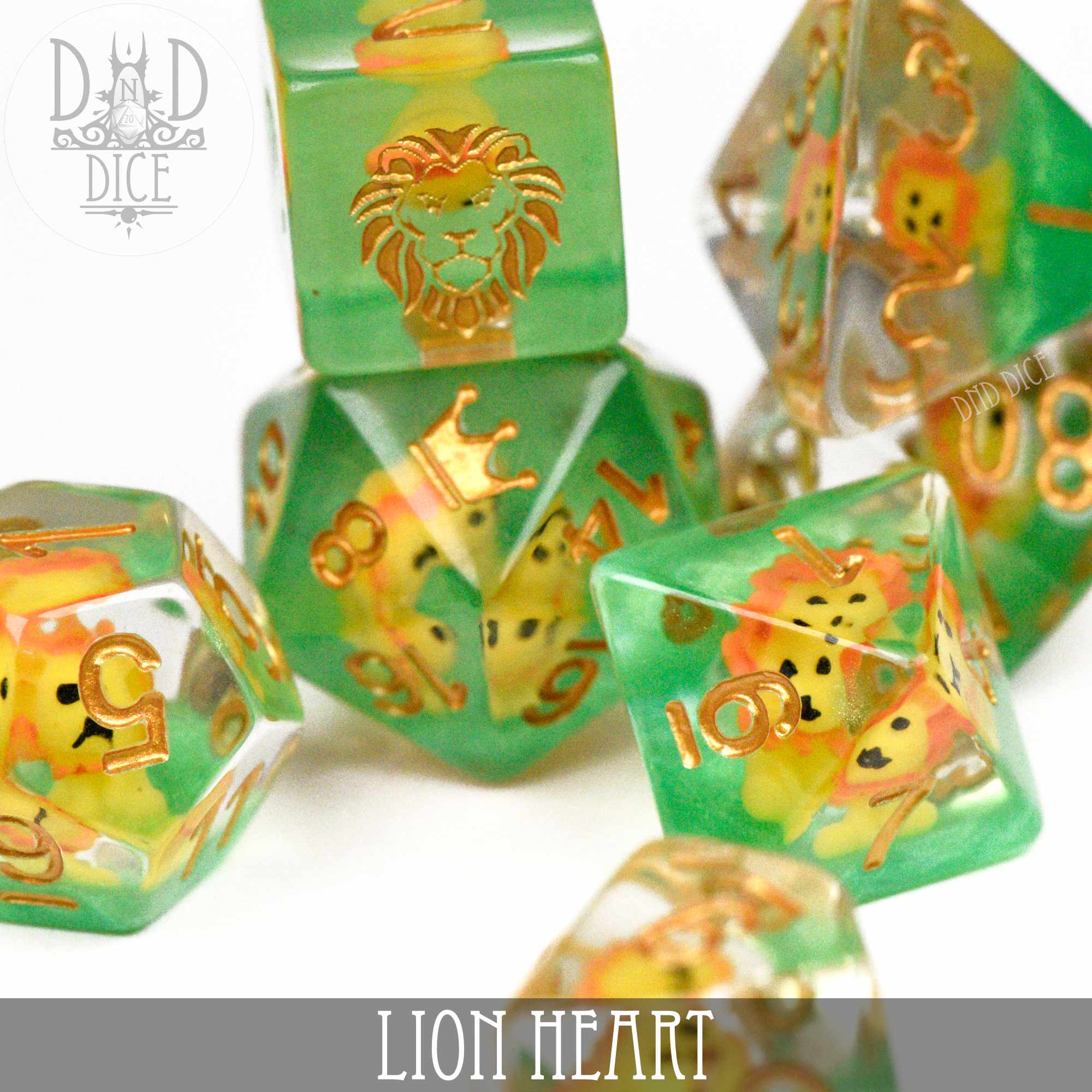 Lion Heart Dice Set