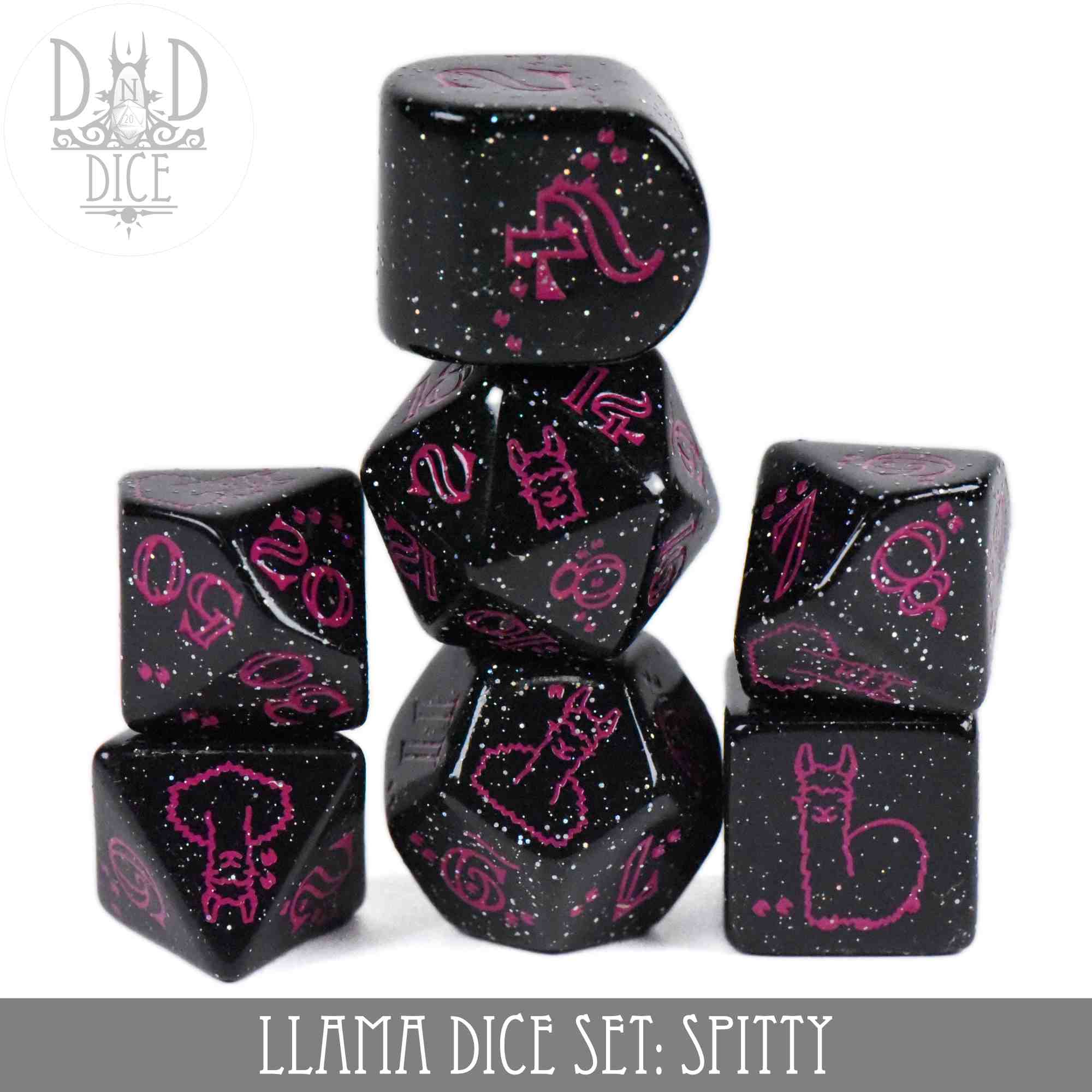 Llama Dice Set: Spitty