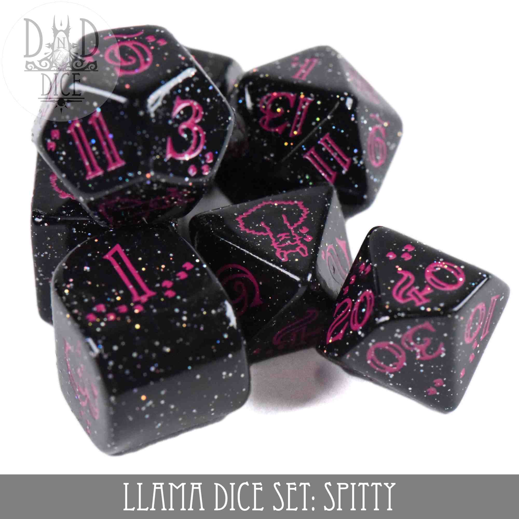 Llama Dice Set: Spitty