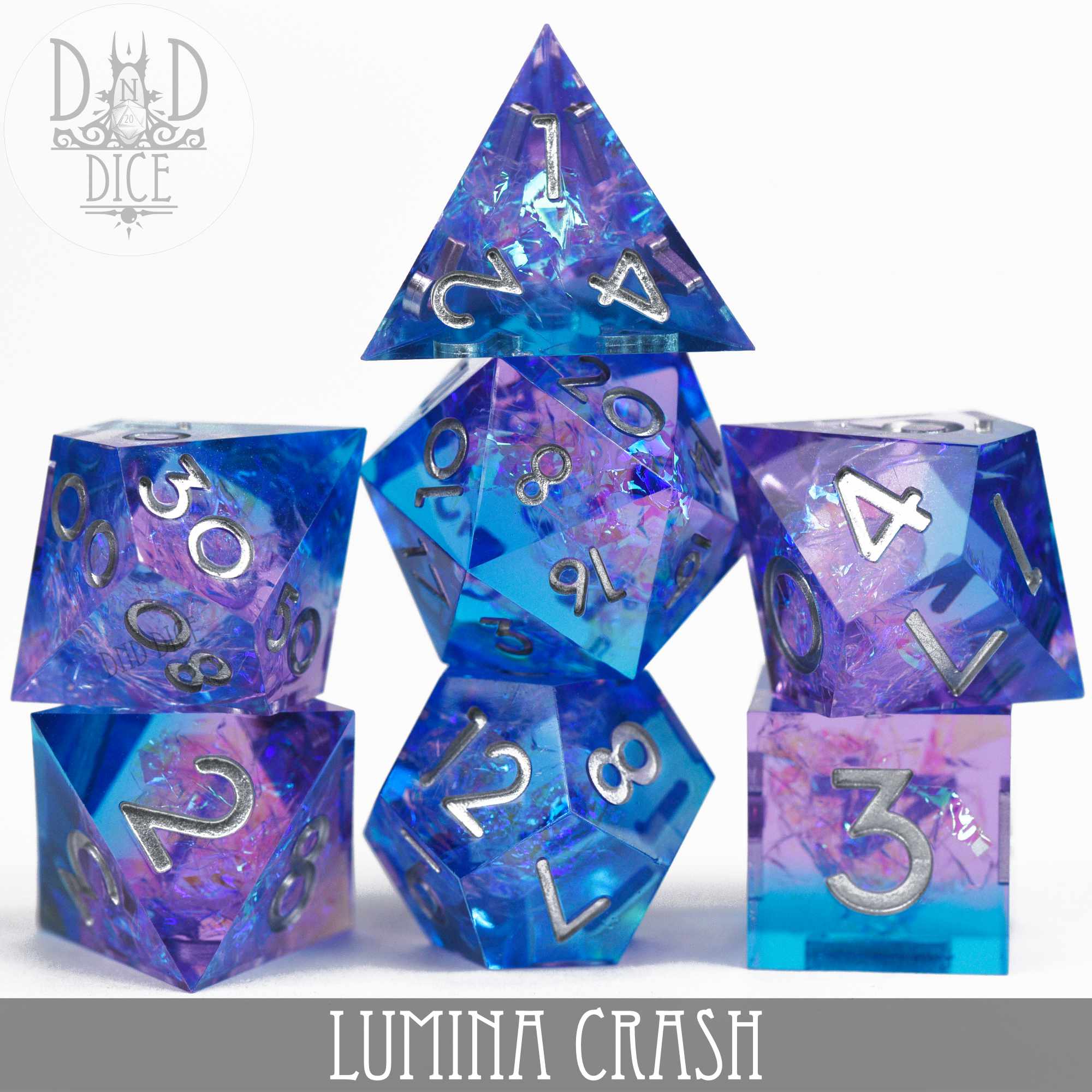 Lumina Crash Handmade Dice Set