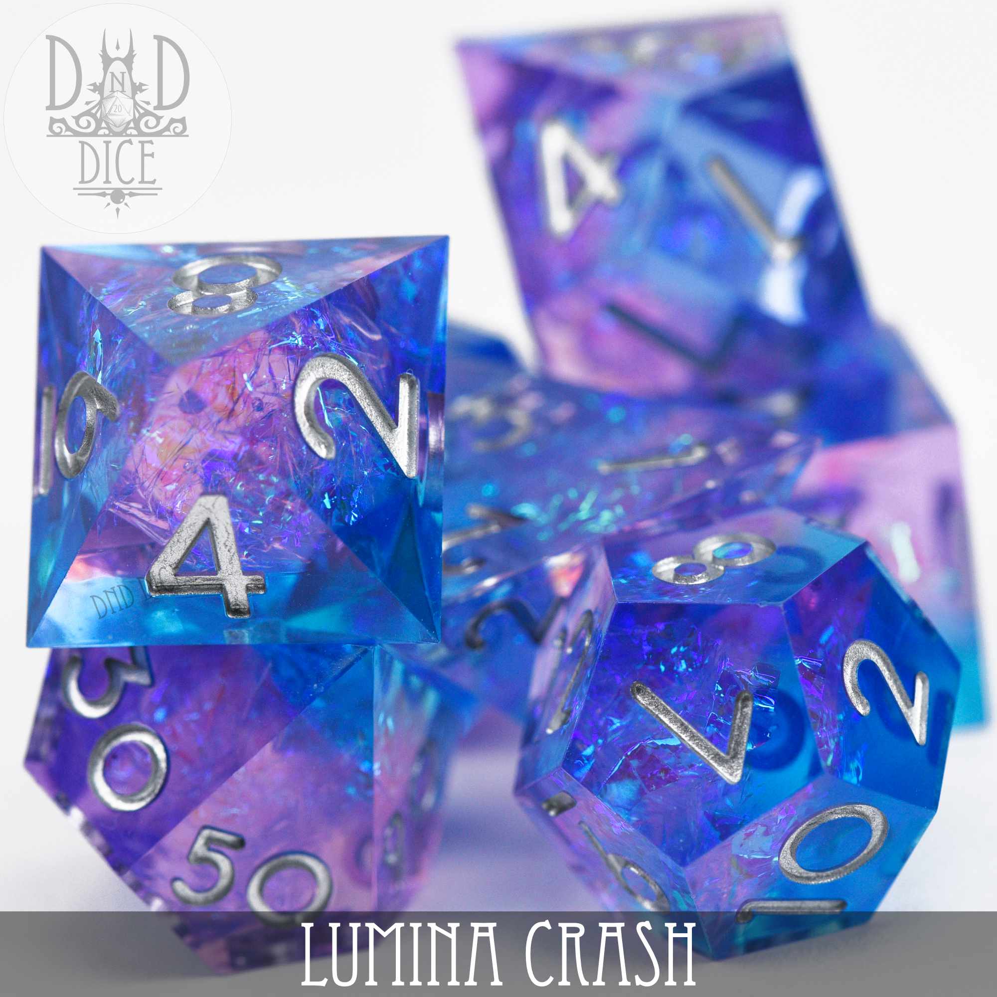 Lumina Crash Handmade Dice Set