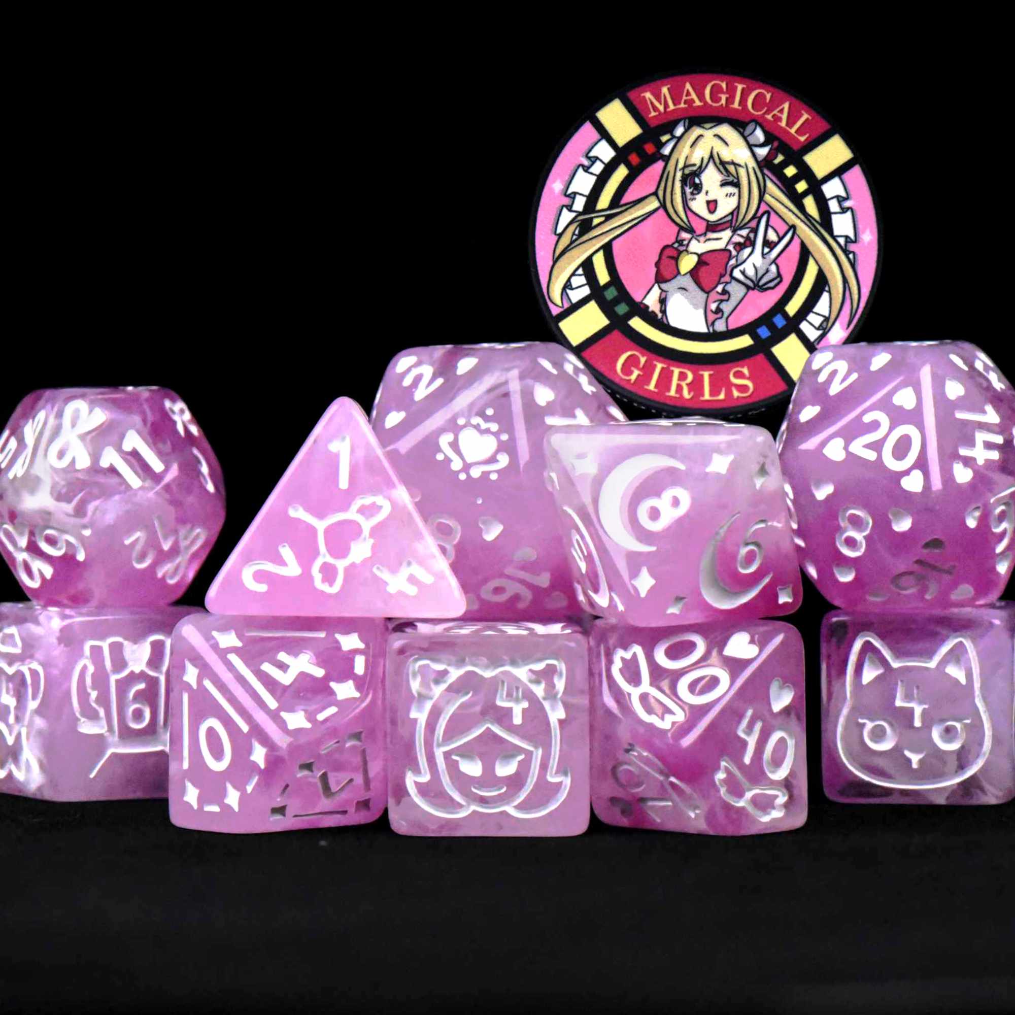 Magical Girls 11 Dice Set