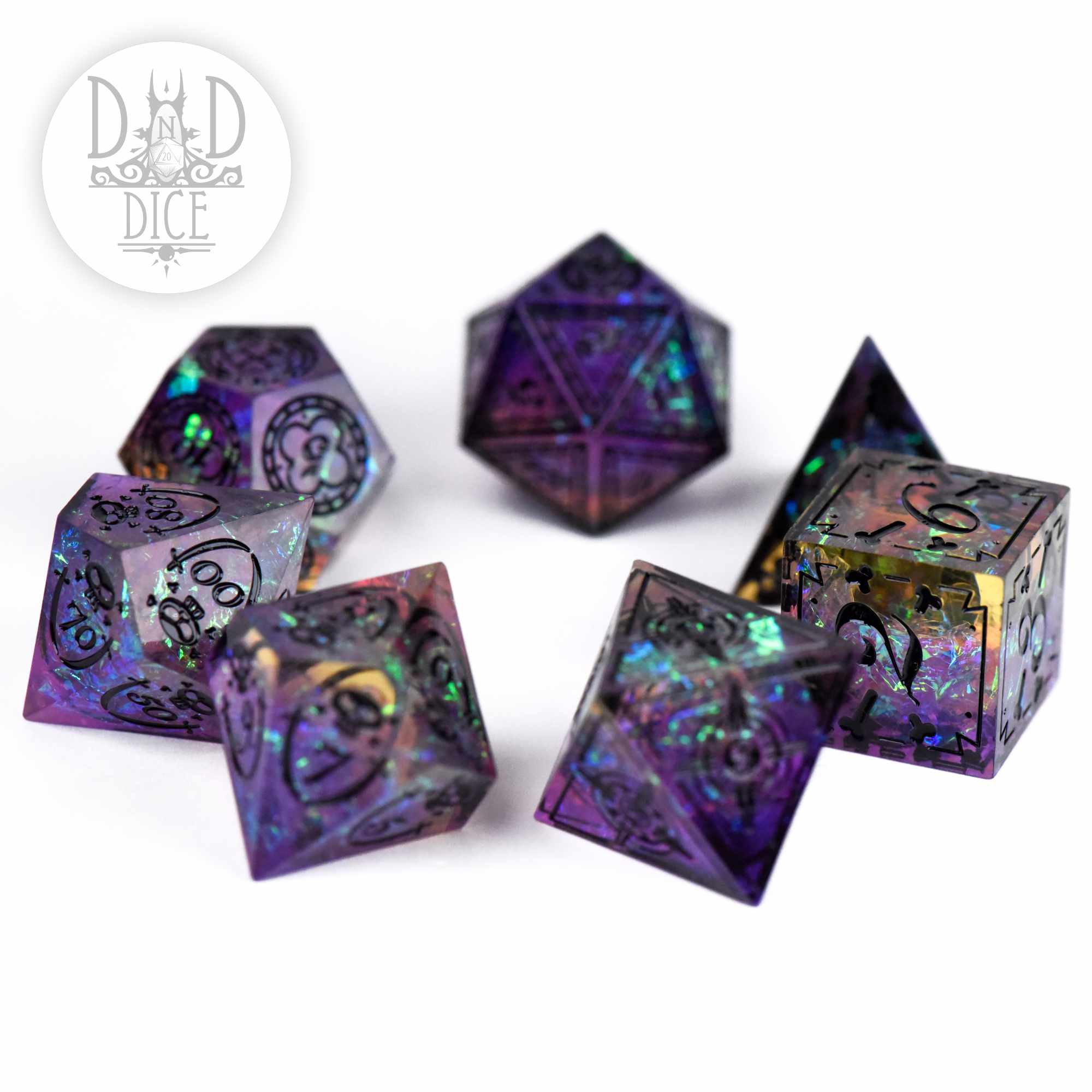 Black Beard's Blight Handmade Dice Set