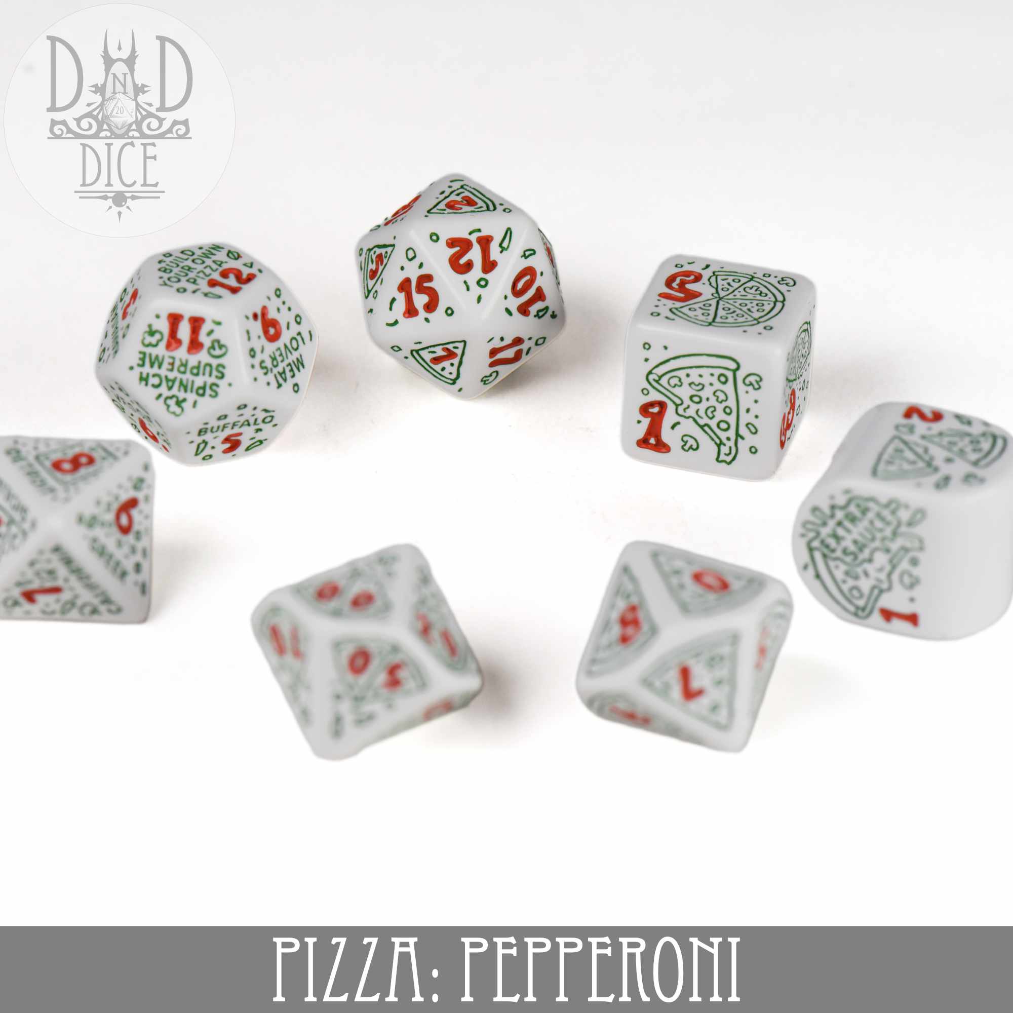 Pizza Pepperoni Dice Set