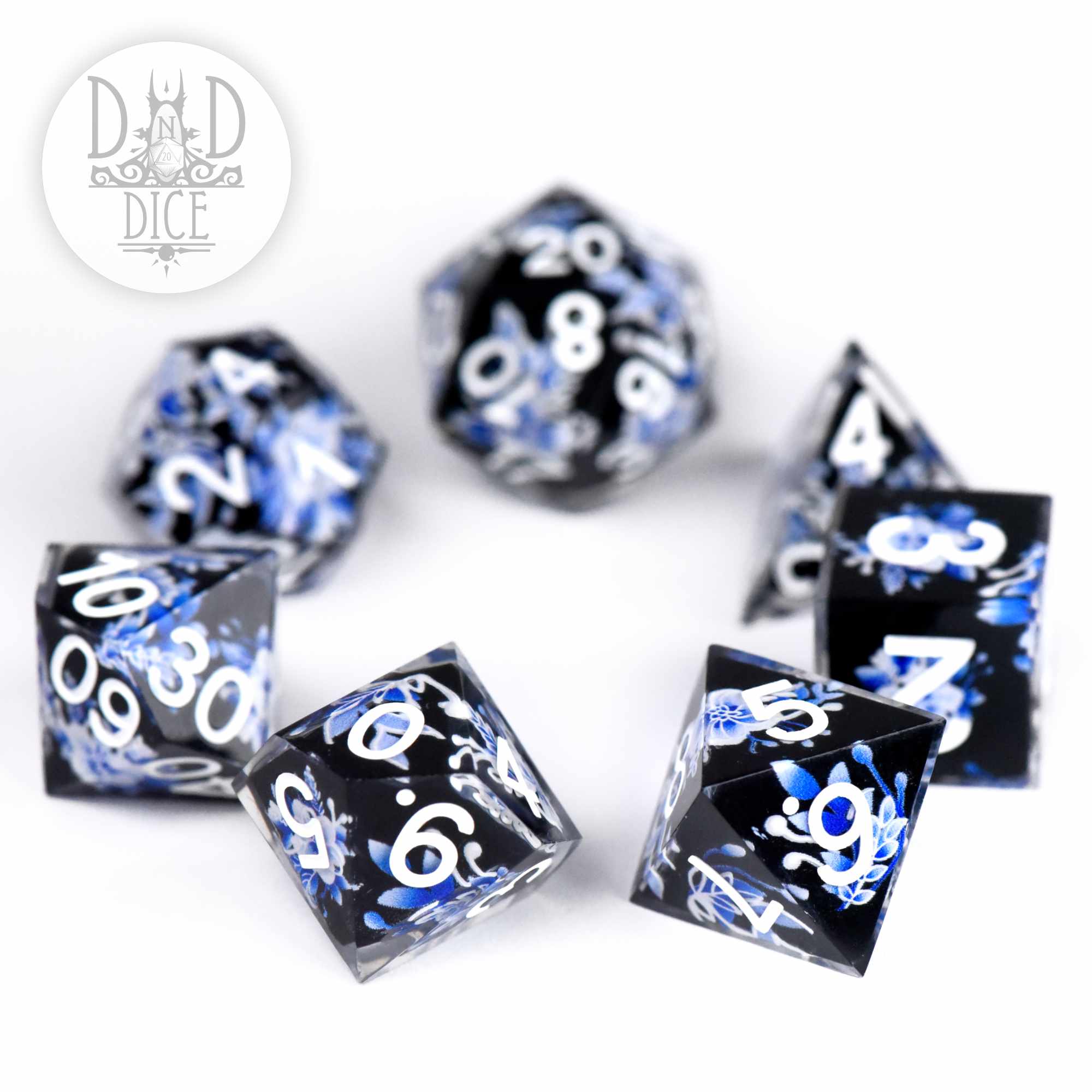 Porcelain Perennial Handmade Dice Set