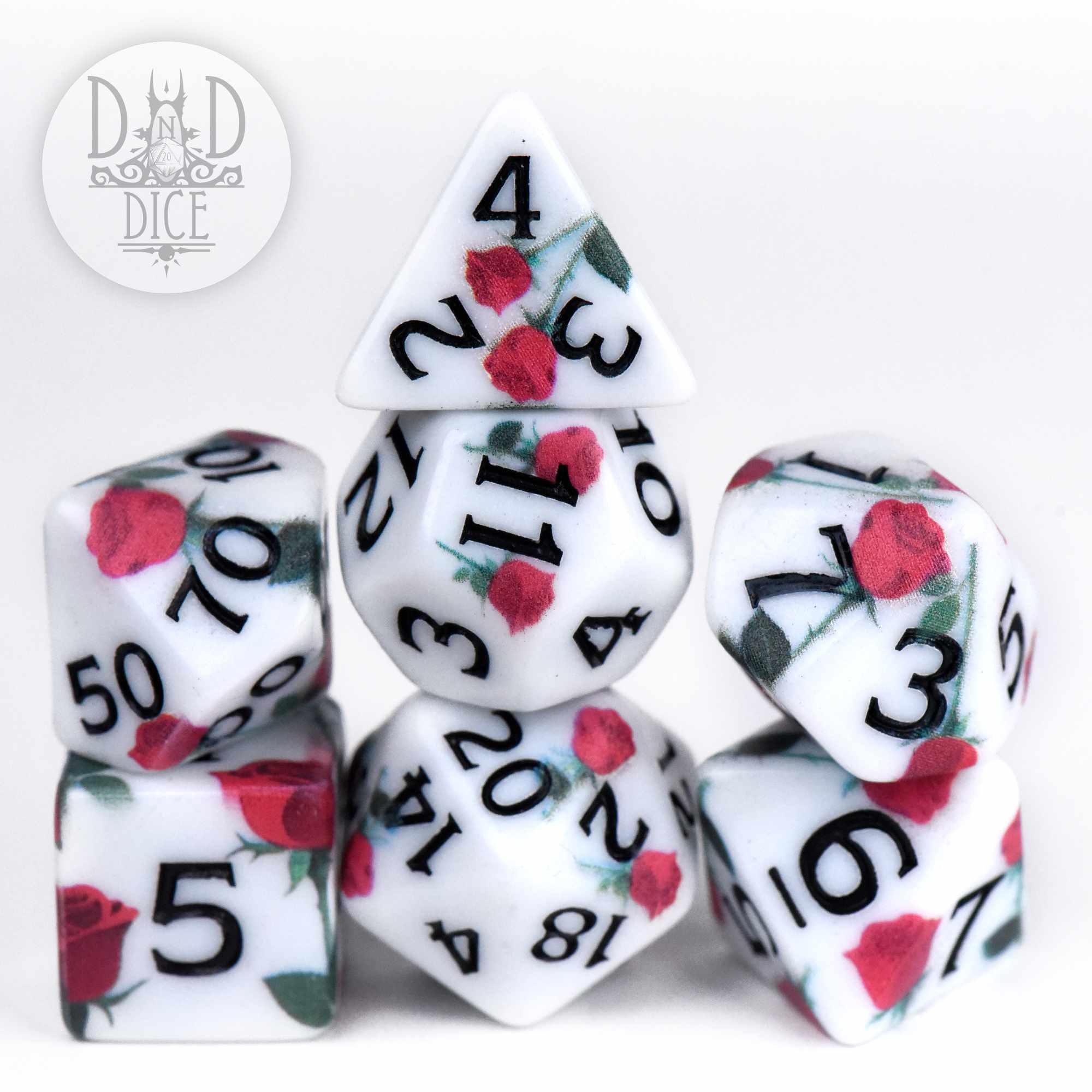 Rose Doodles Dice Set