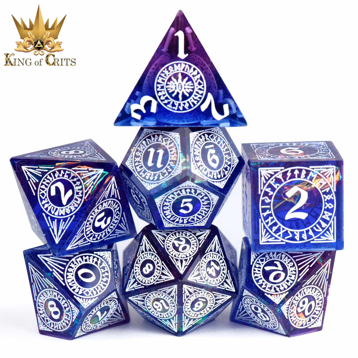 Runes of Ragnarok Handmade Dice Set