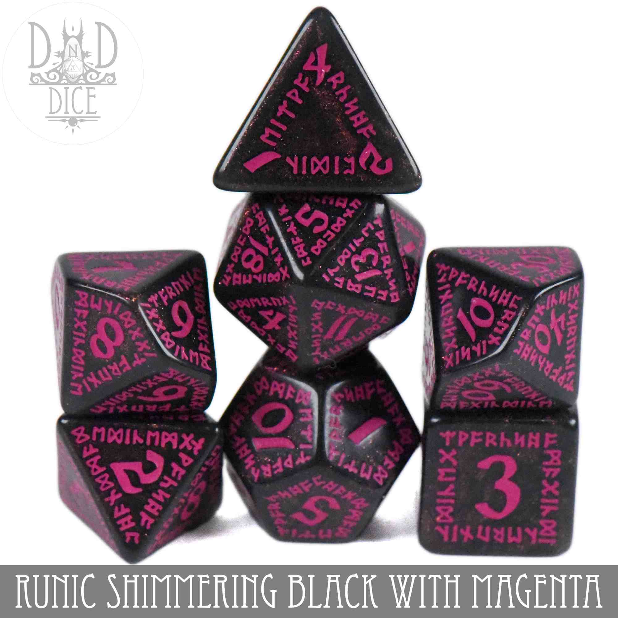 Runic Shimmering Black with Magenta