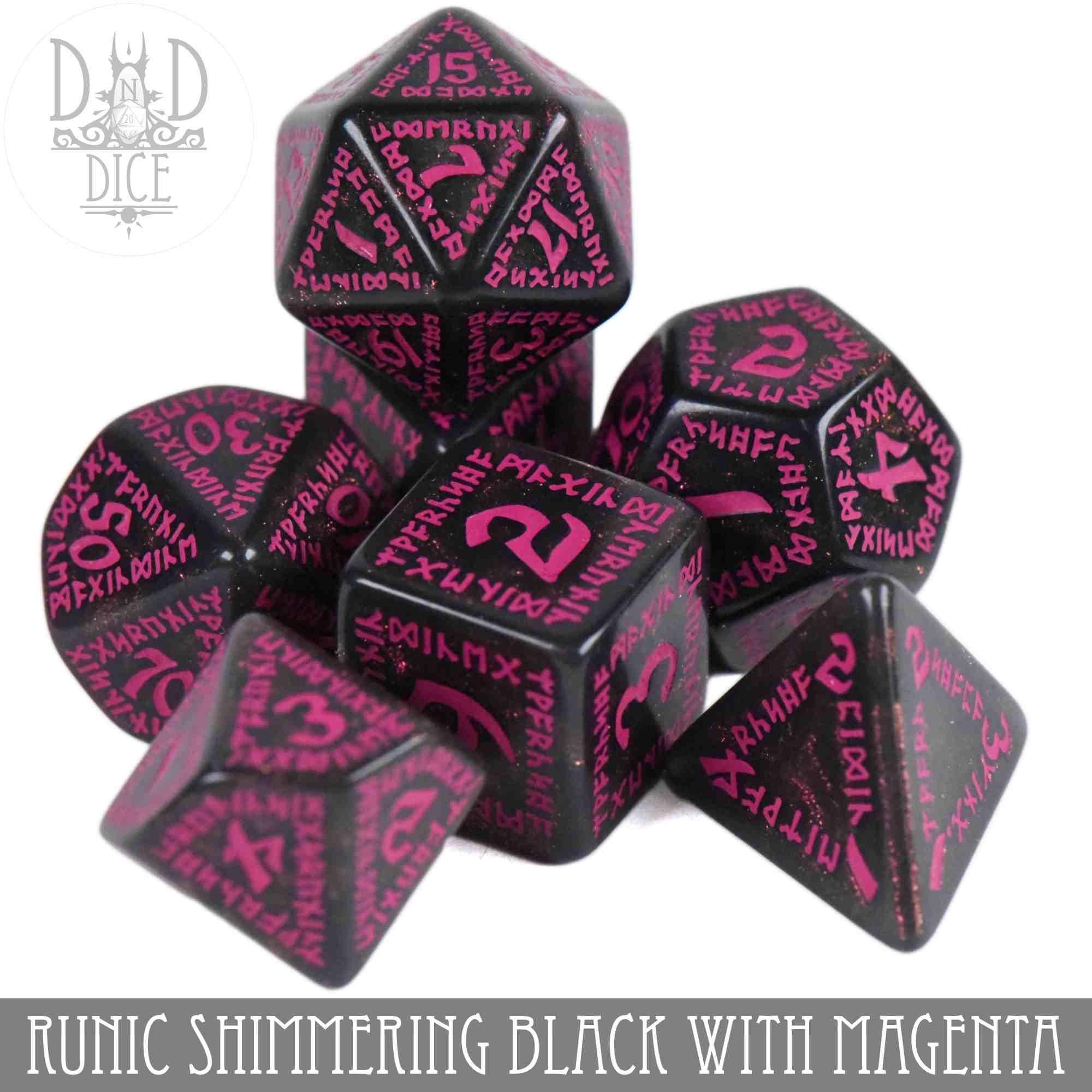 Runic Shimmering Black with Magenta