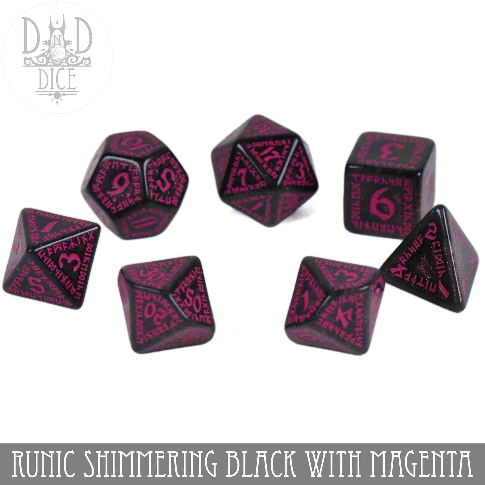 Runic Shimmering Black with Magenta