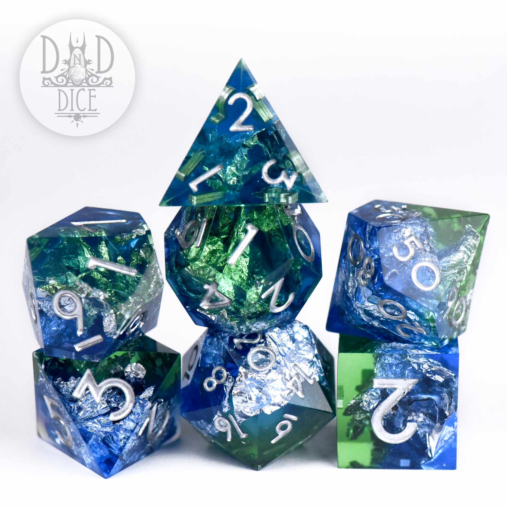 Silver Shores Handmade Dice Set