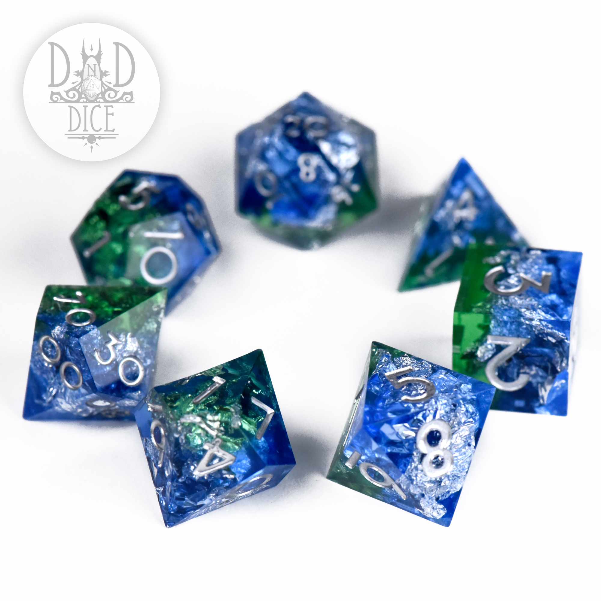 Silver Shores Handmade Dice Set