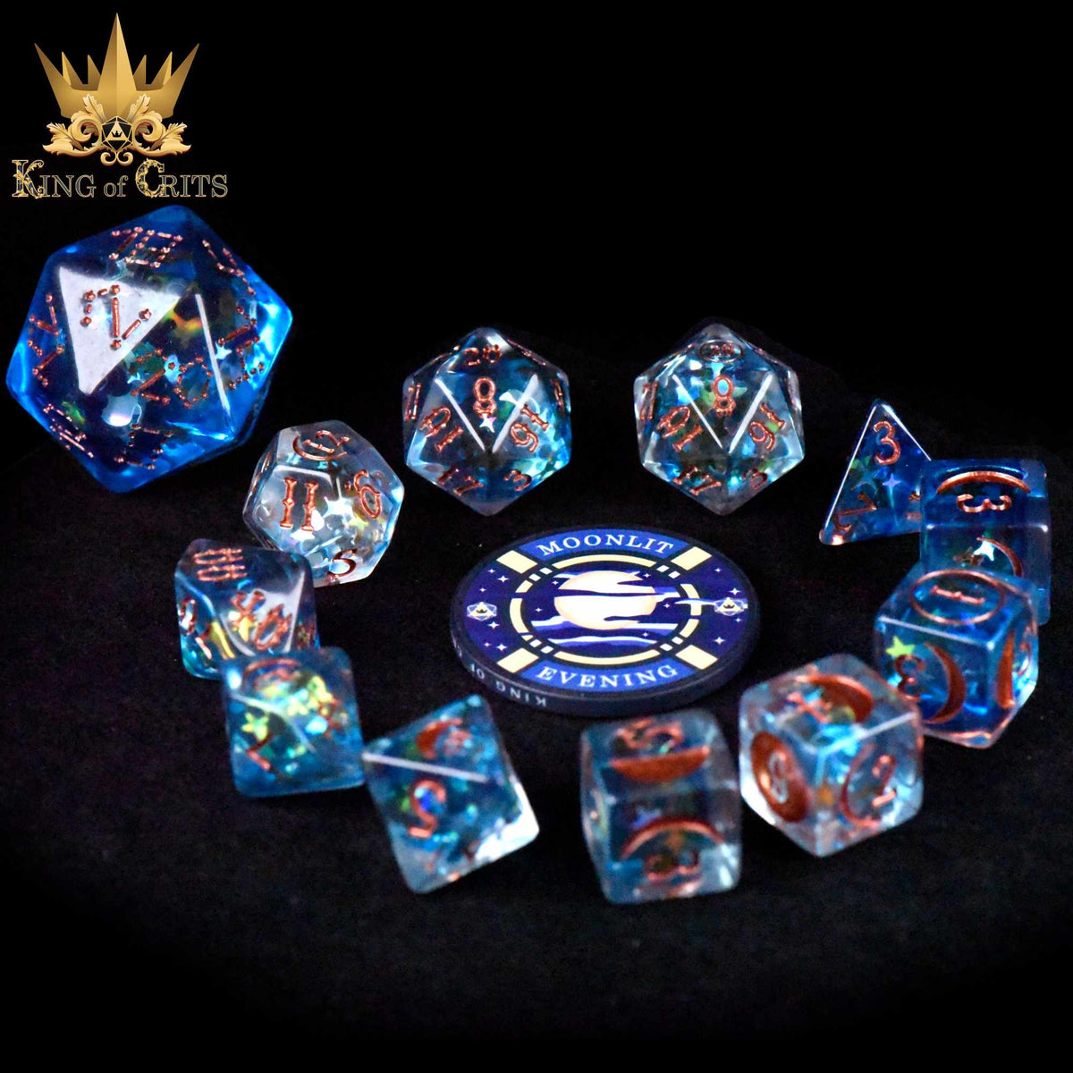 Moonlit Evening 12 Dice Set