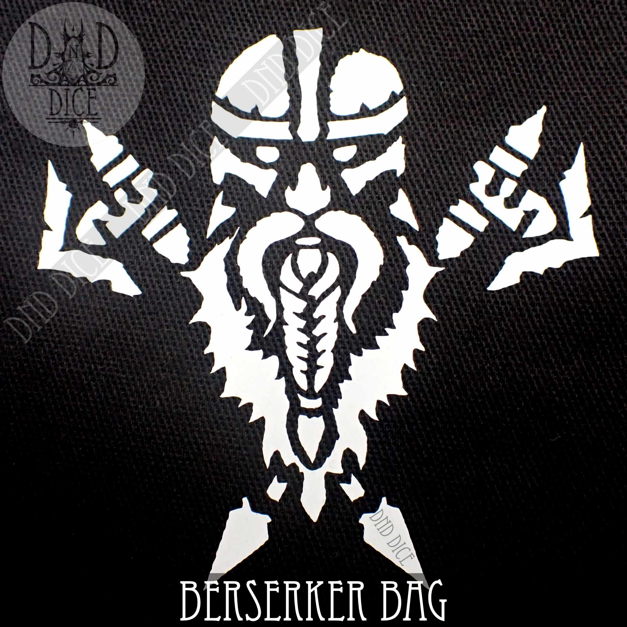 Dwarven Black & White Dice Bag