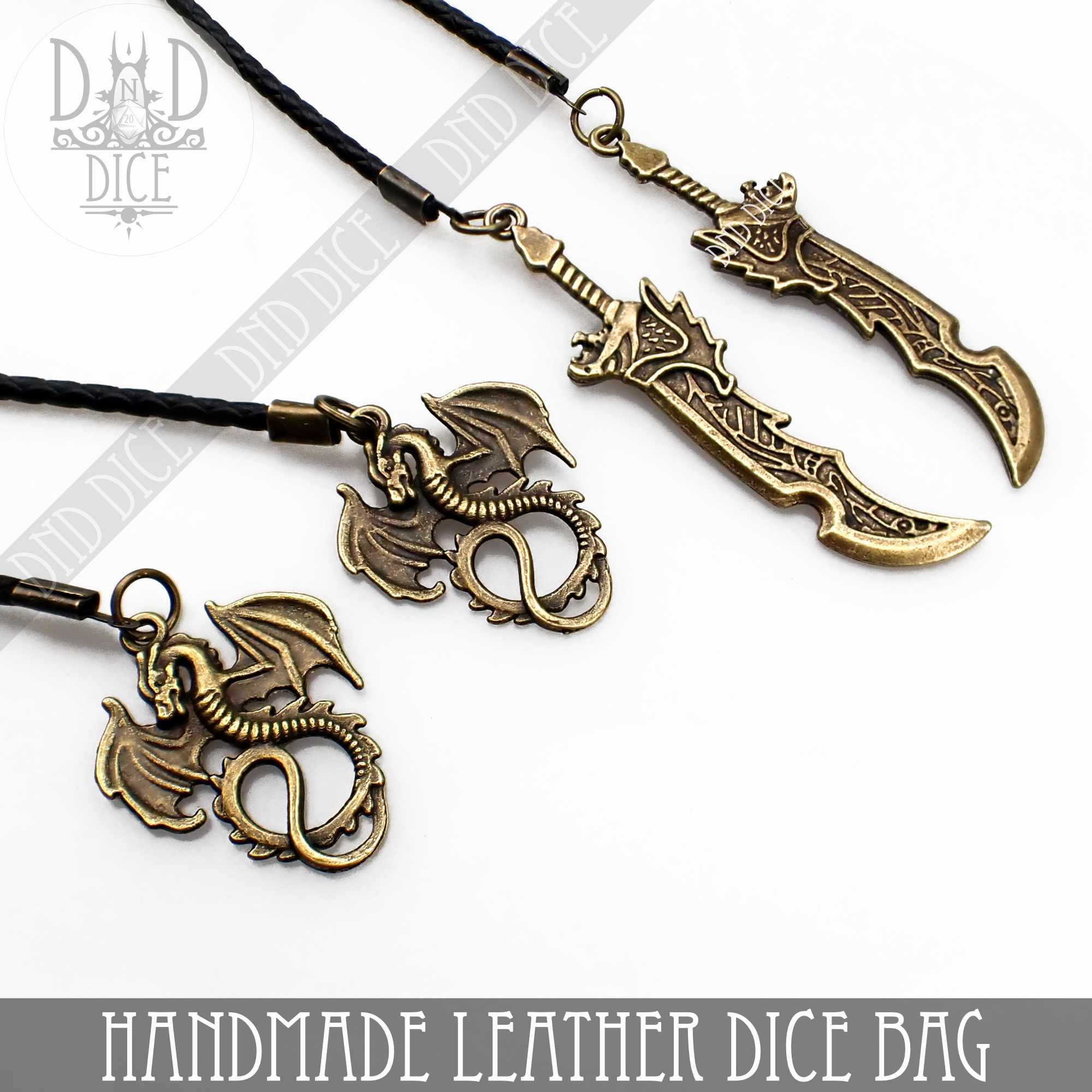 Italian Leather Dice Bag / Tray (Handmade)