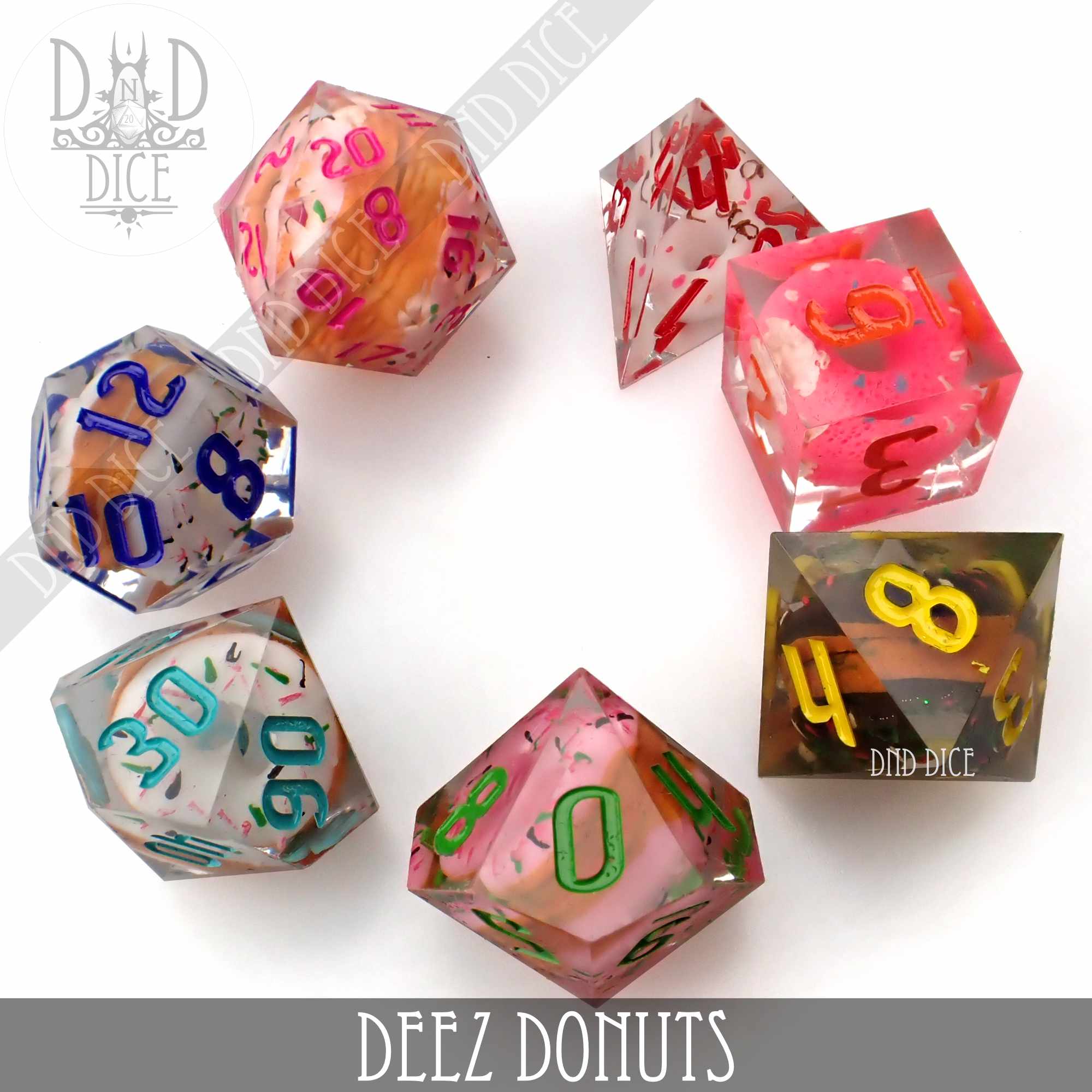 Deez Donuts Handmade Dice Set